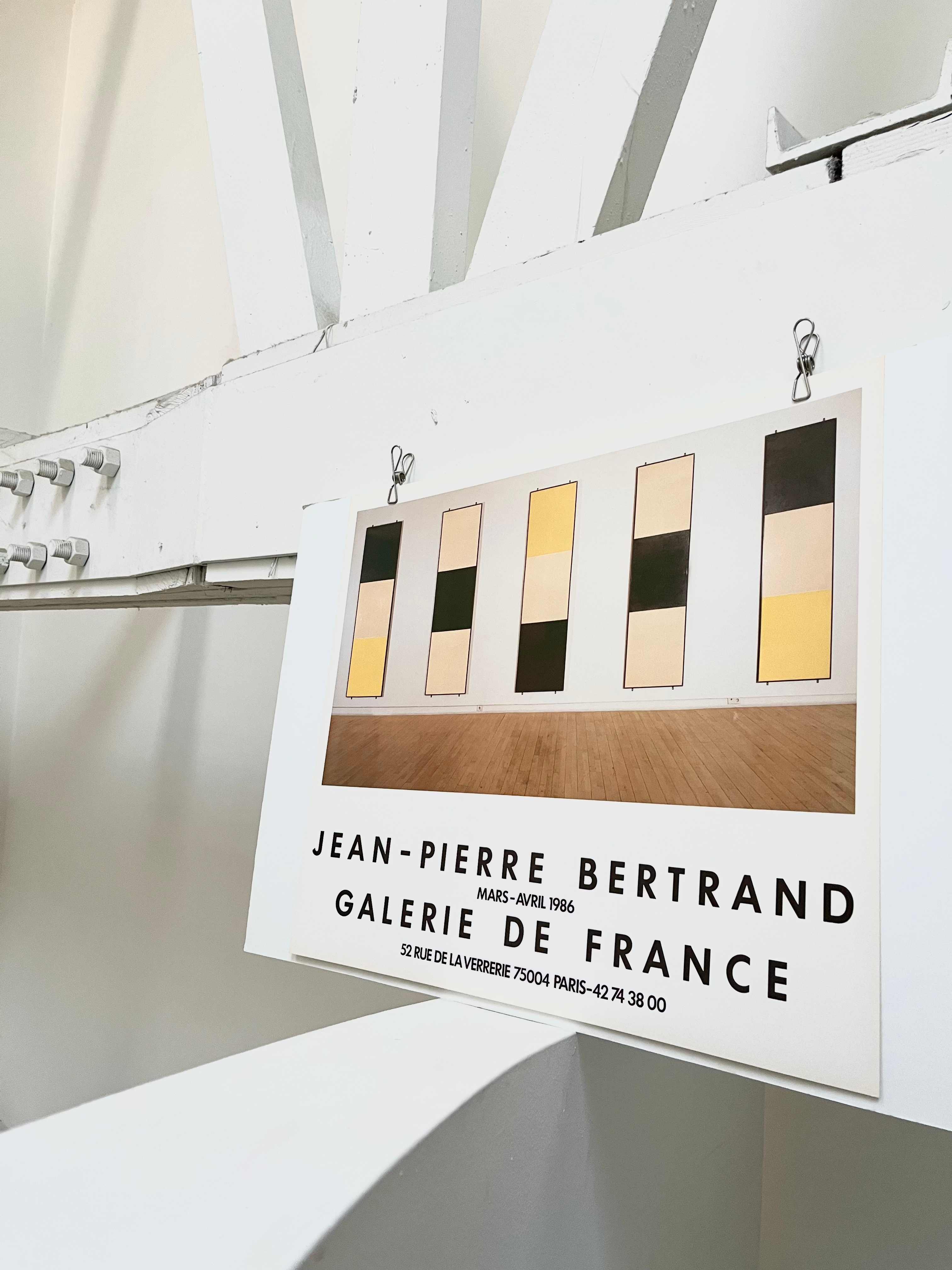1986 Jean-Pierre Bertrand French Art Exhibition Poster
