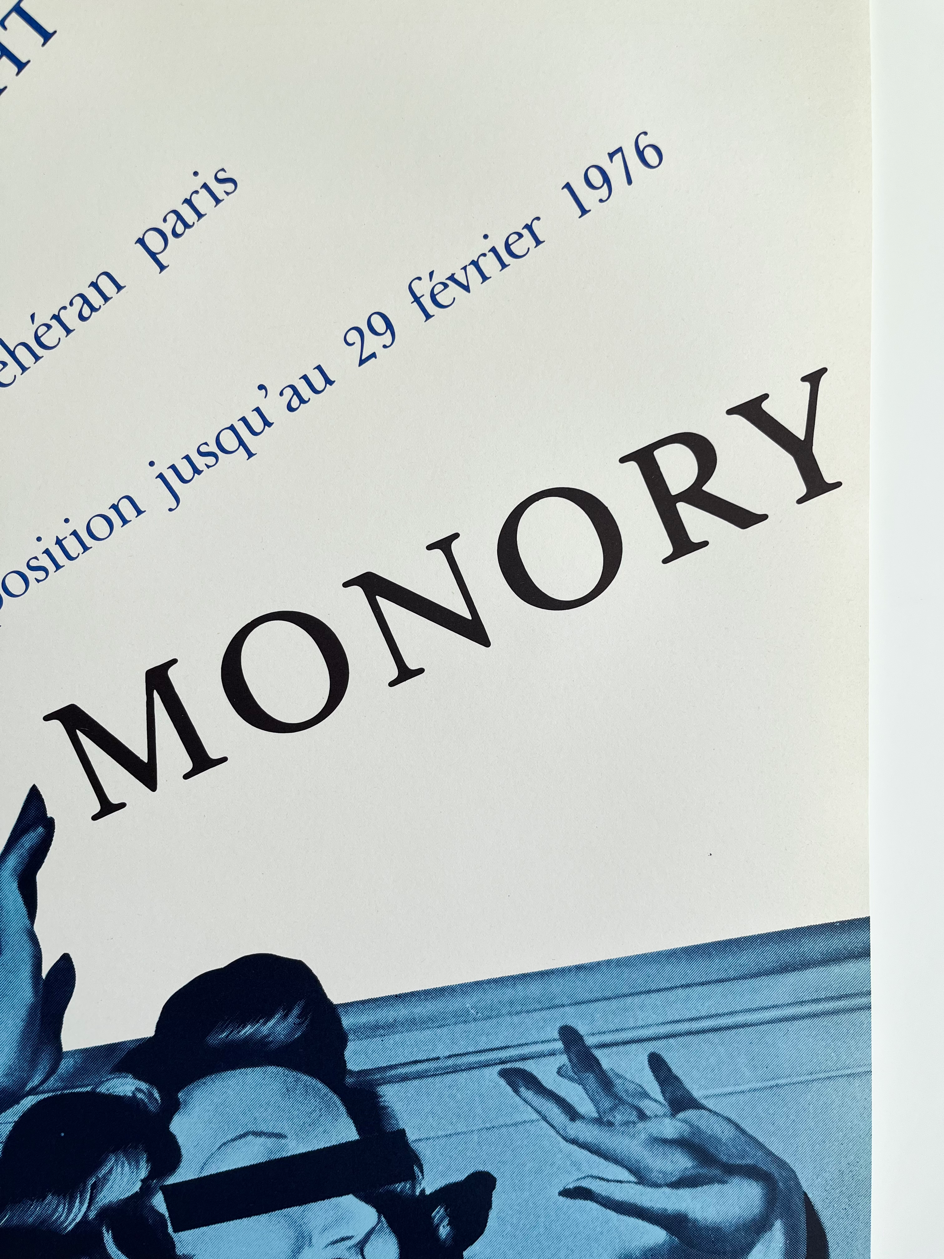 1976 Jacques Monory French Art Exhibition Poster