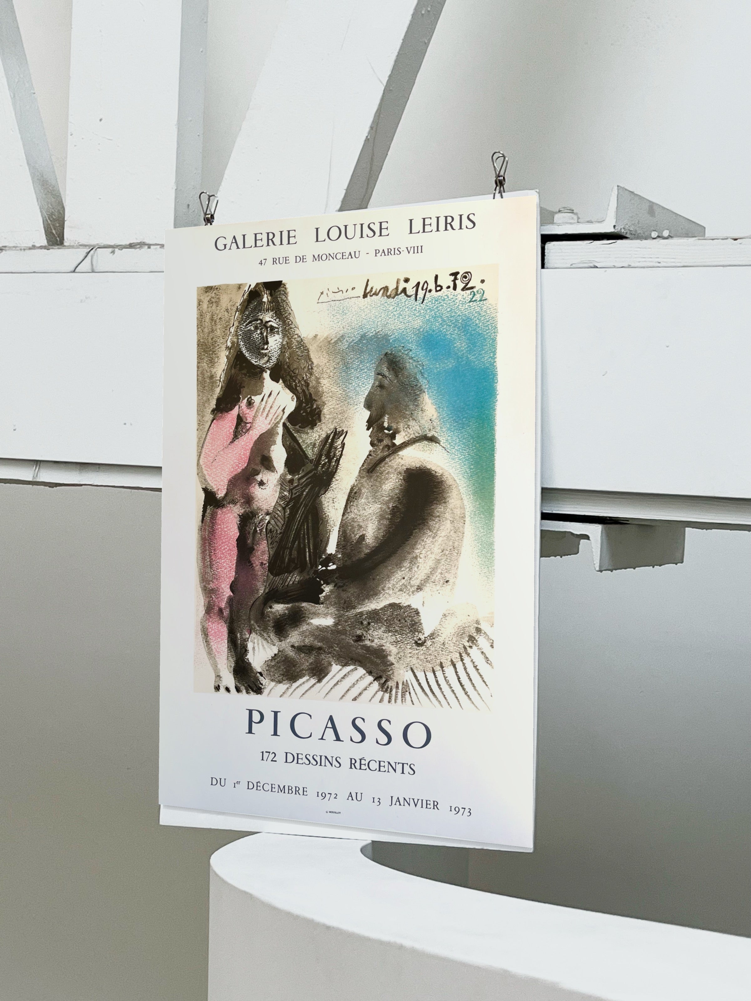 1973 Pablo Picasso French Mourlot Art Exhibition Lithograph
