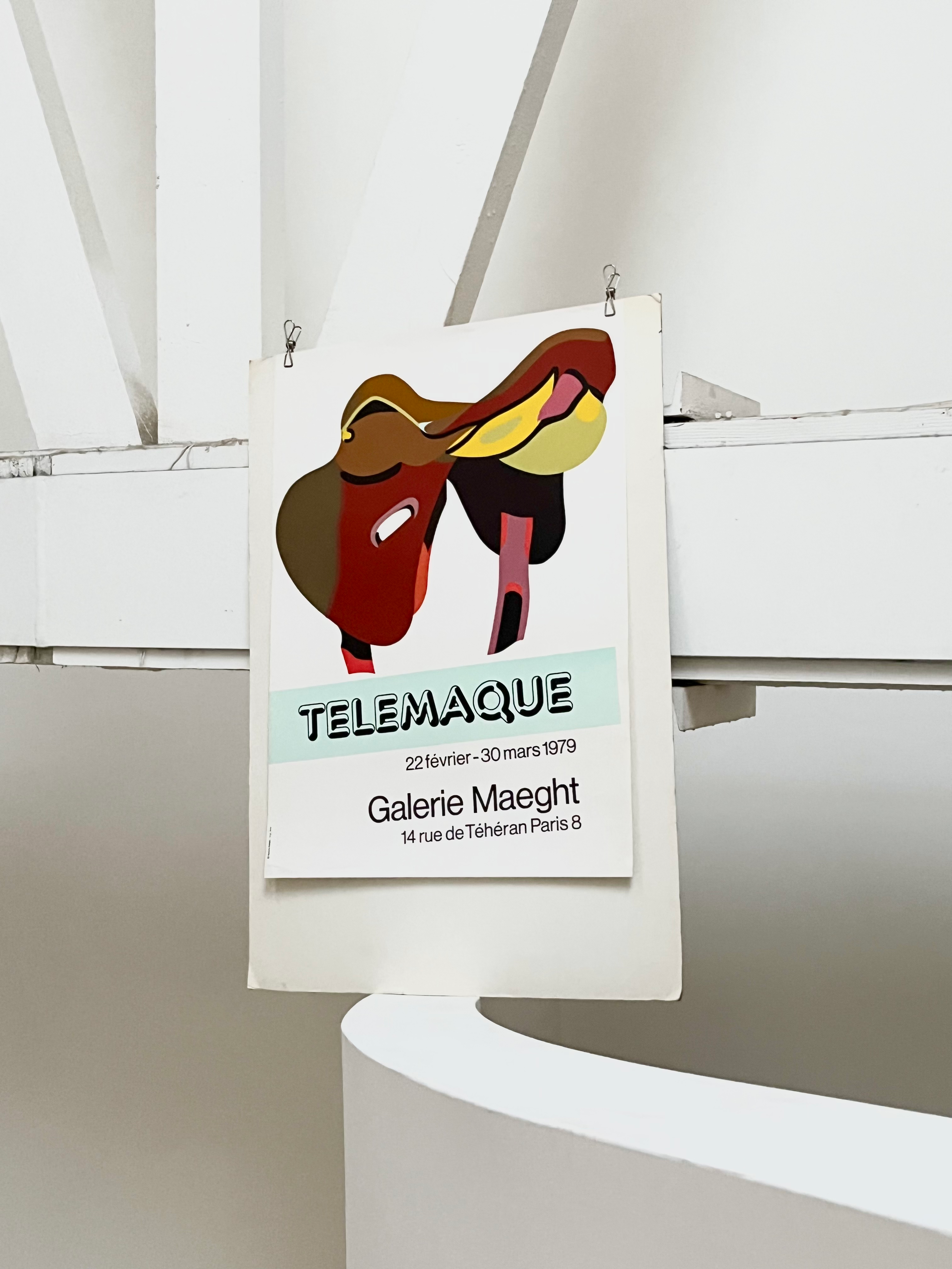 1979 Herve Telemaque French Art Exhibition Print