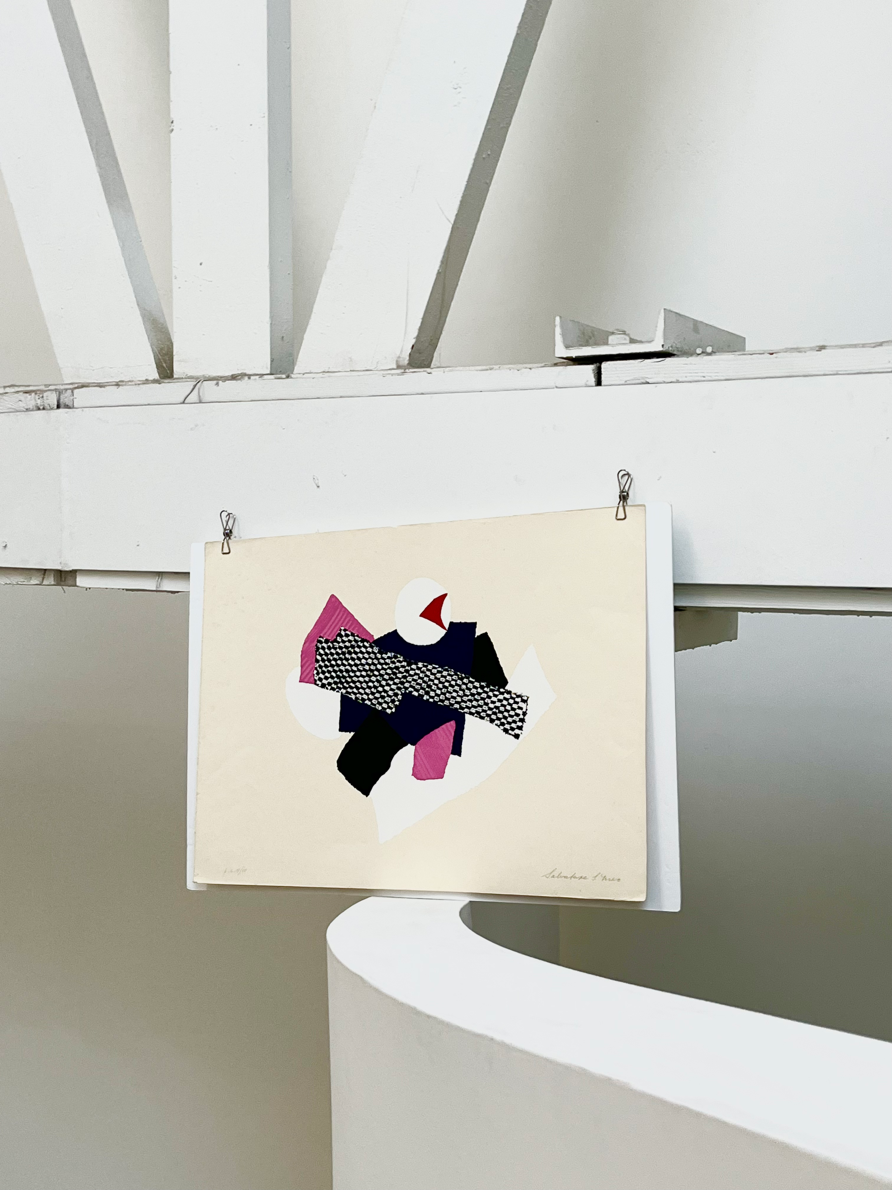 1970s Salvatore Meo Italian Signed Screenprint