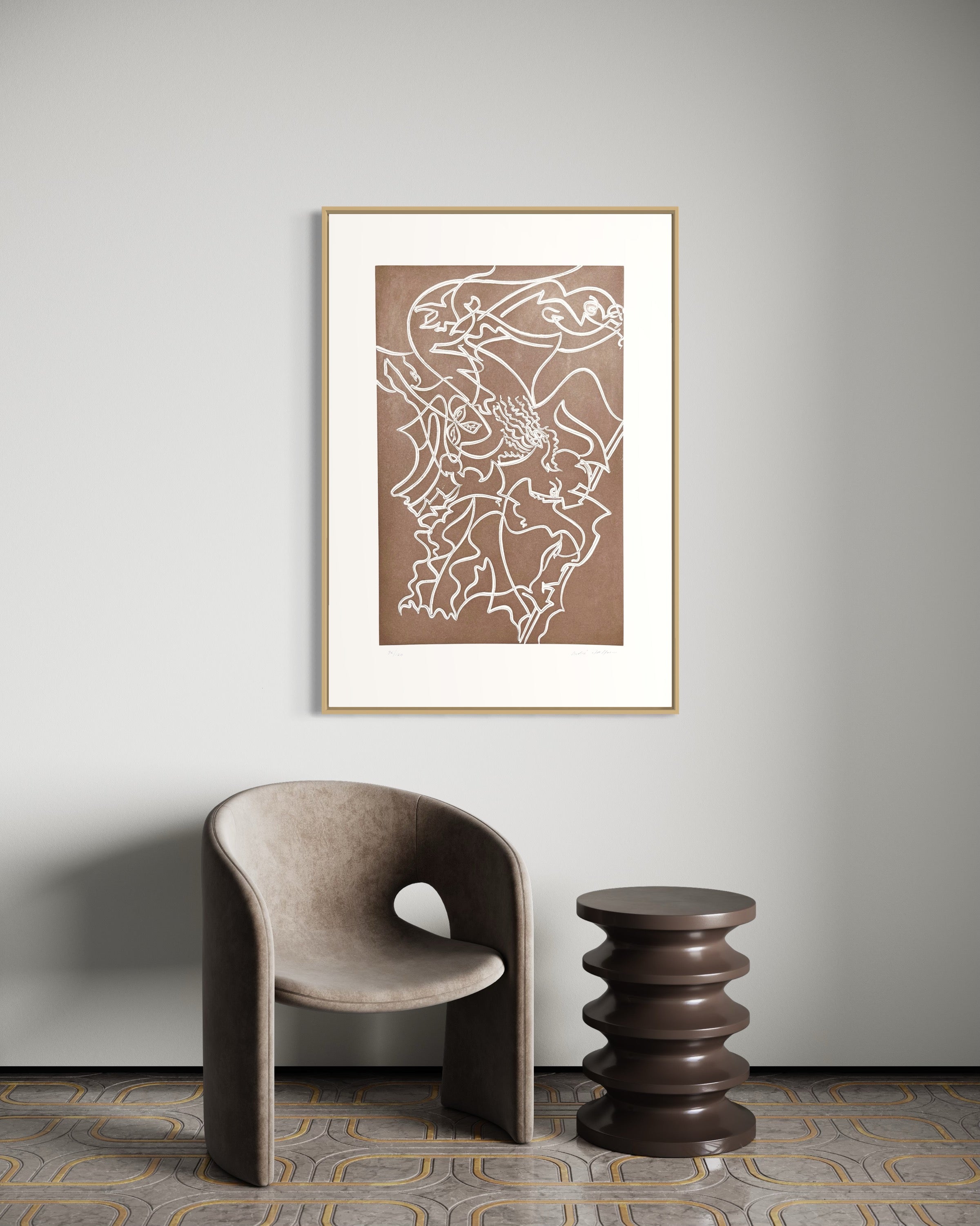 1978 Andre Masson Signed French Aquatint Etching