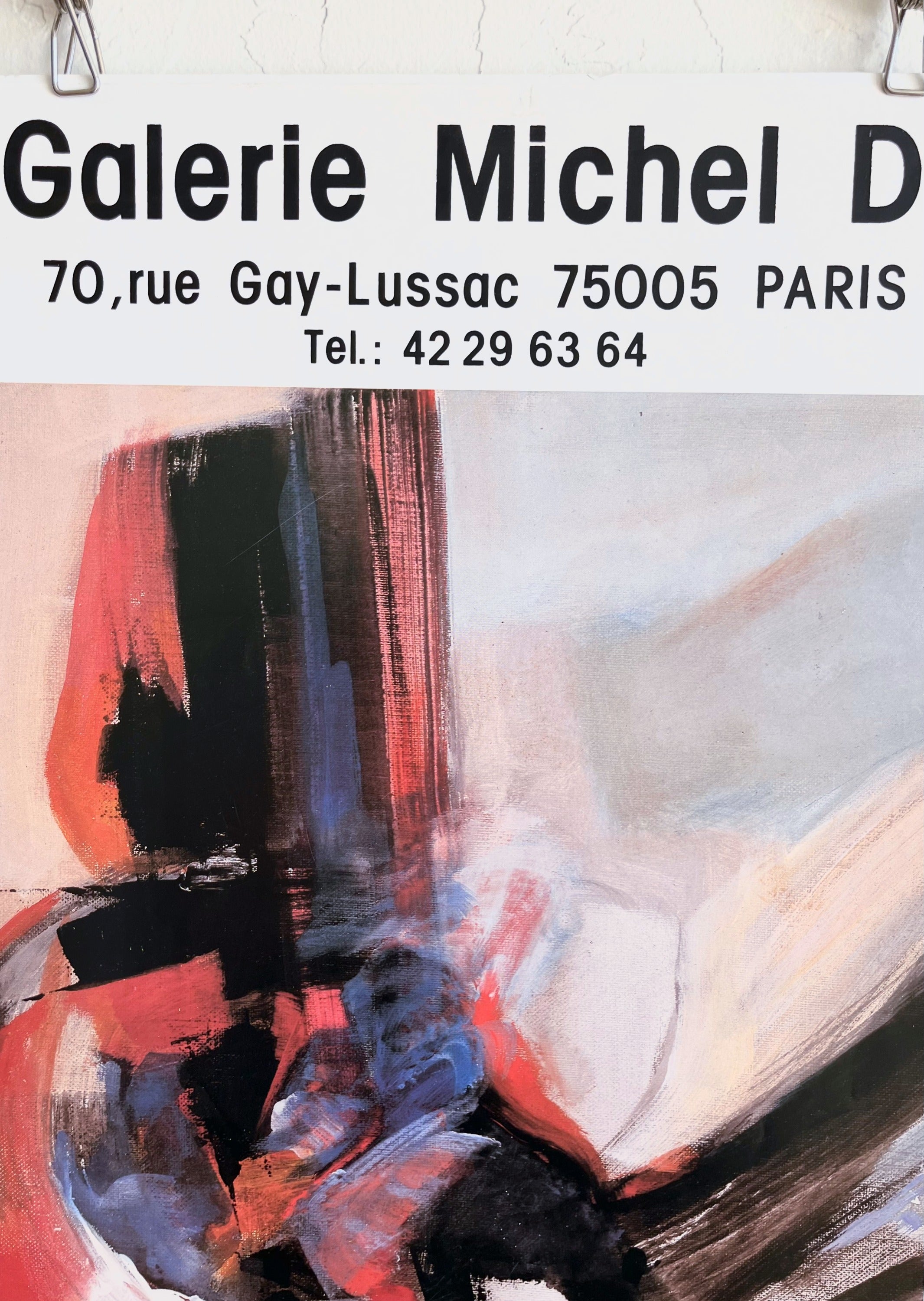 1993 Jacques de Feline French Art Exhibition Poster