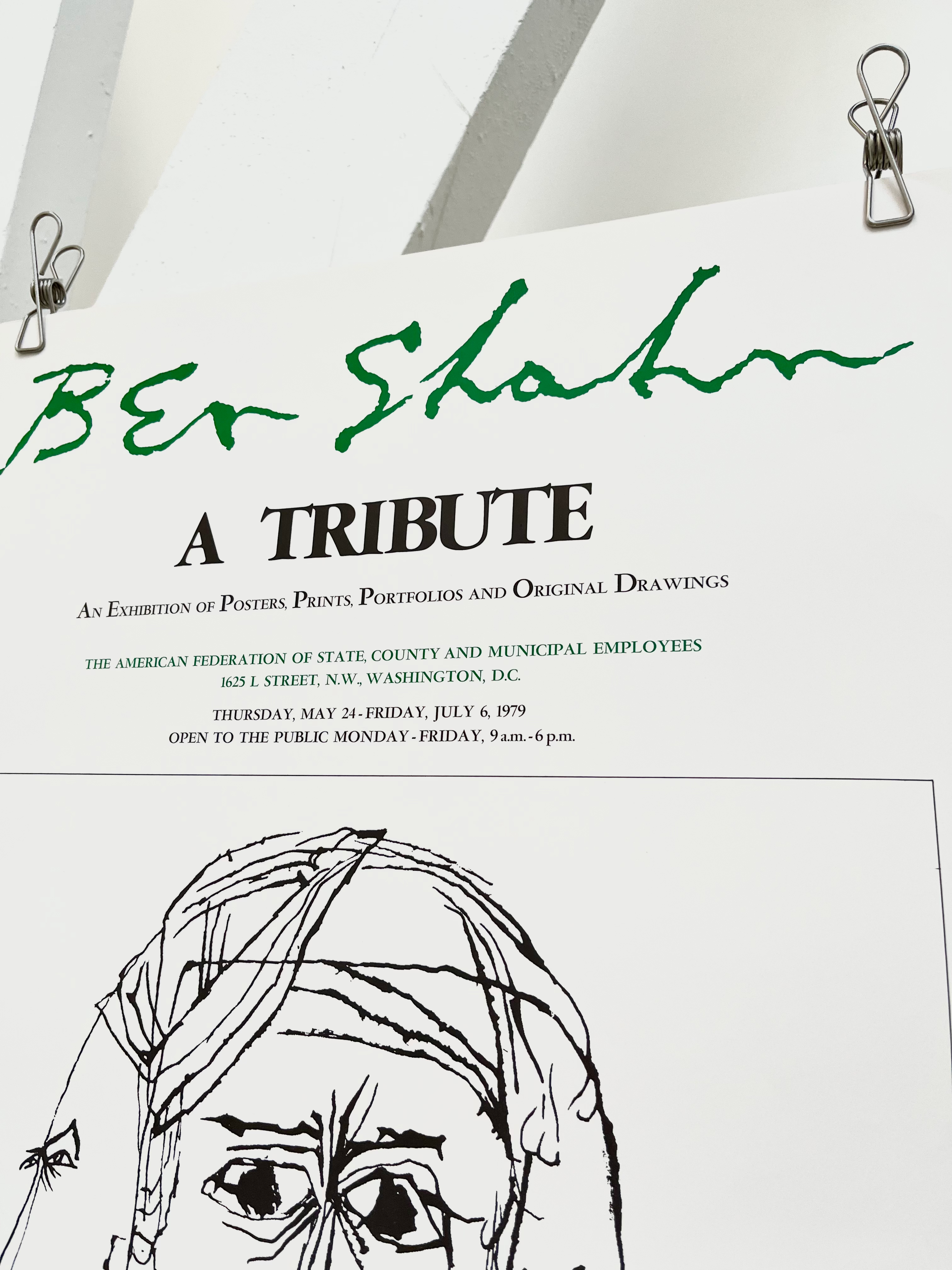 1979 Ben Shahn Art Exhibition Print