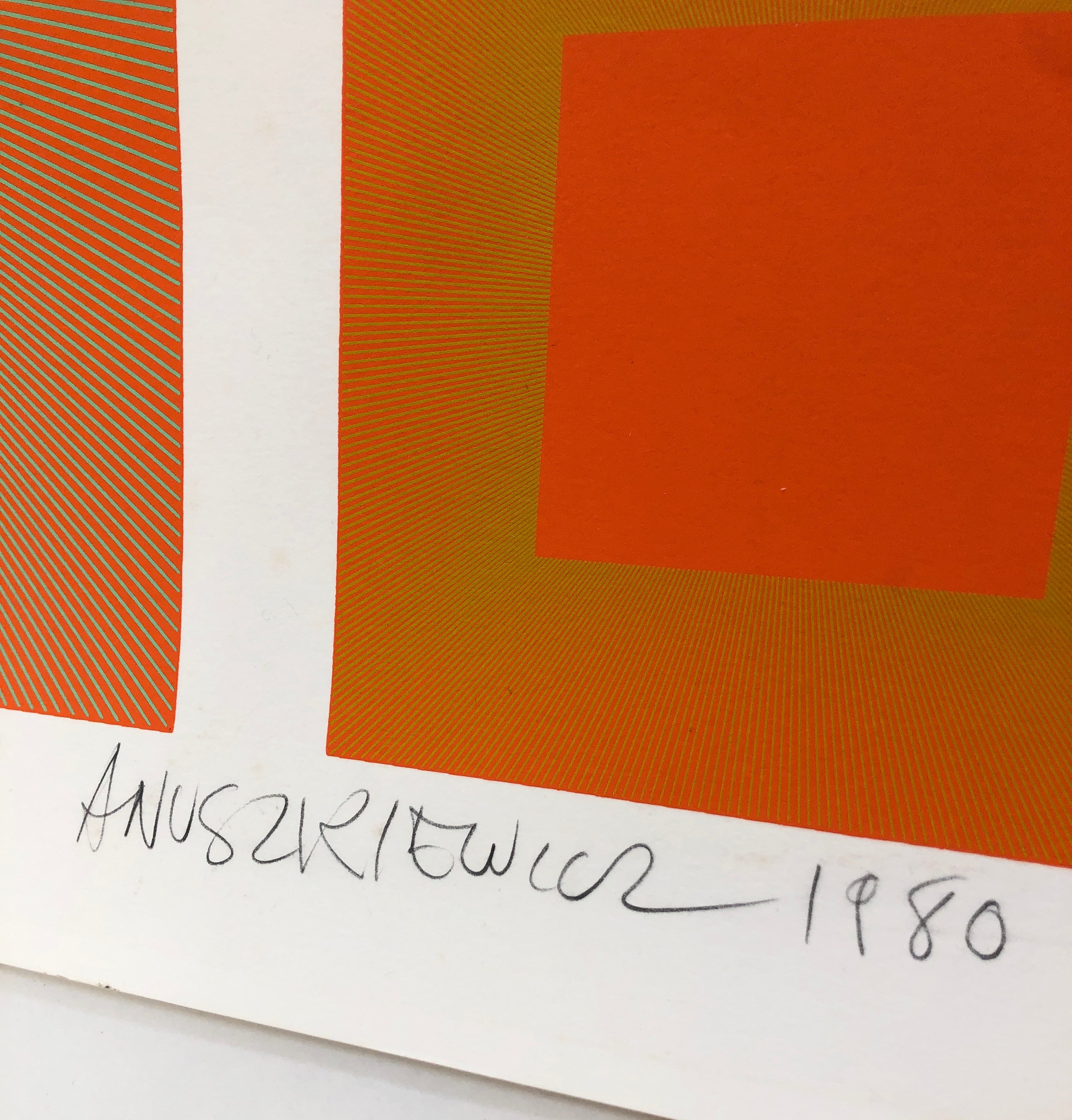 1980 XL Richard Anuskiewicz Signed Silkscreen