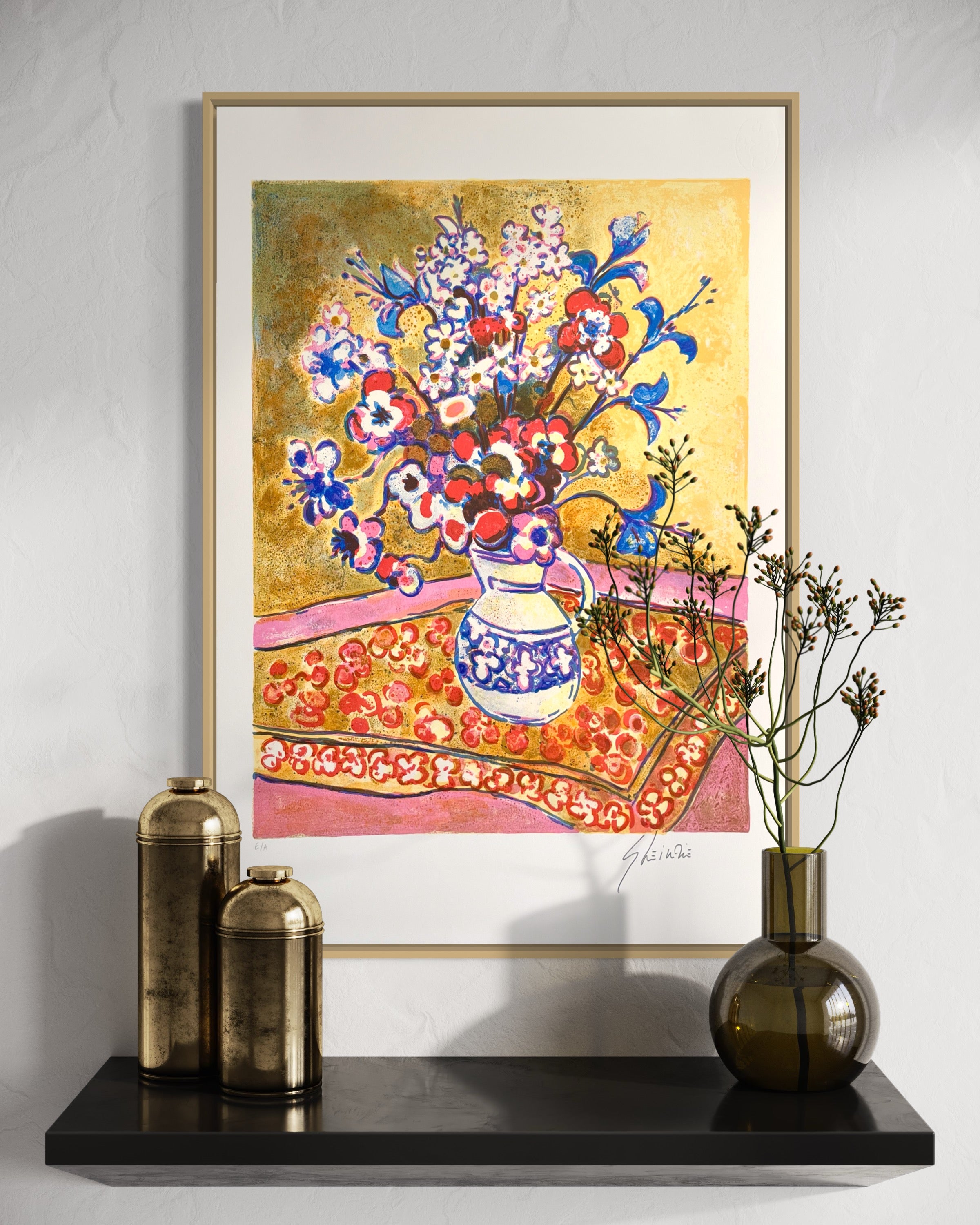 1970s Gerard Vieillevie French Signed Lithograph #1