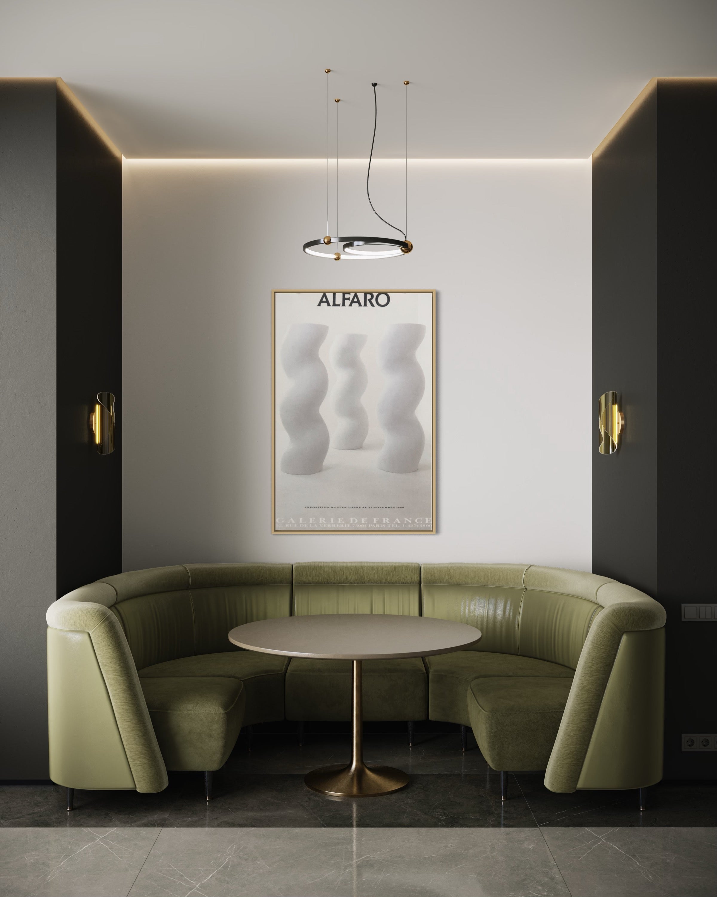 1989 Andreu Alfaro French Art Exhibition Print