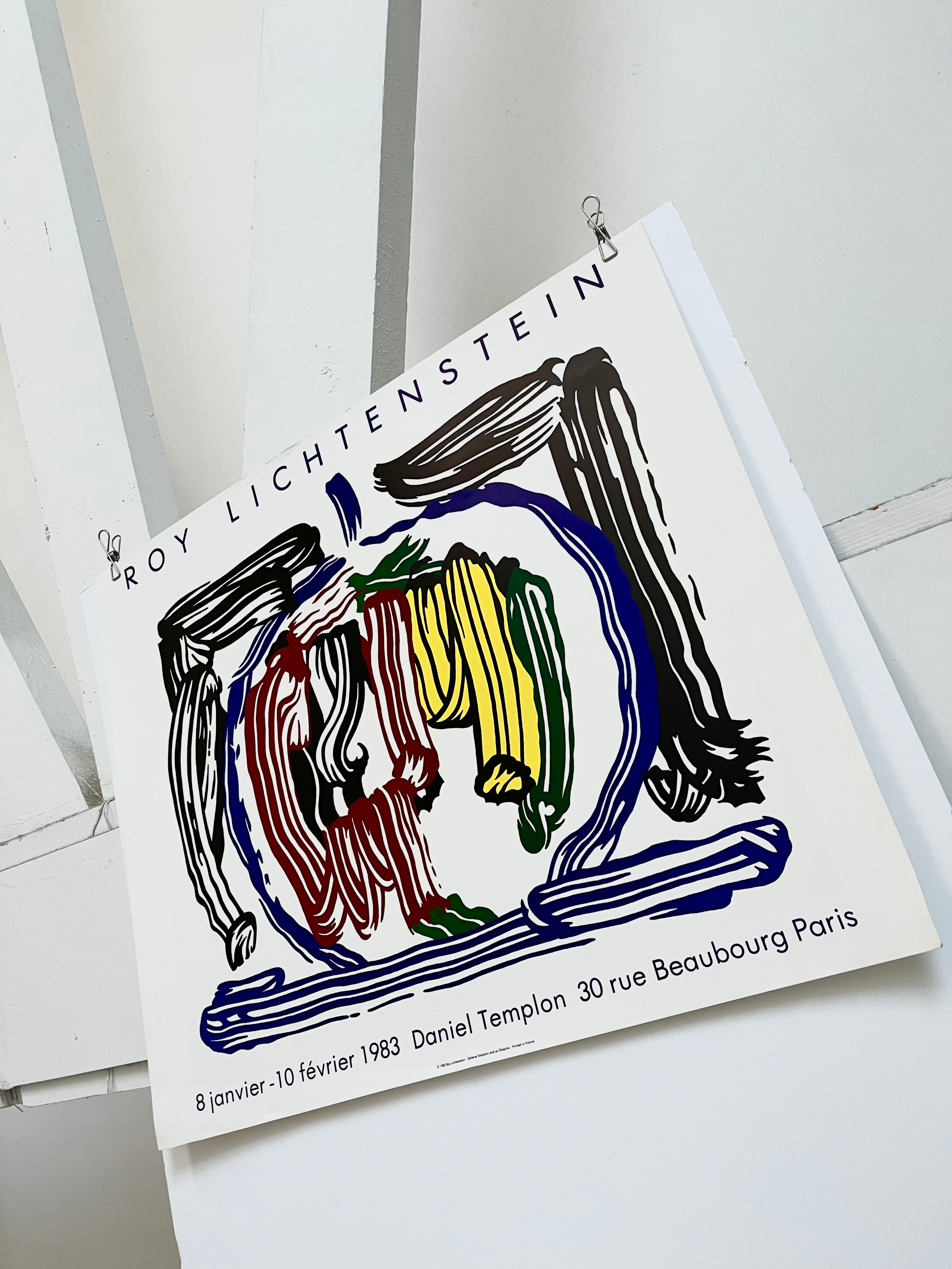 1983 Roy Lichtenstein French Art Exhibition Lithograph