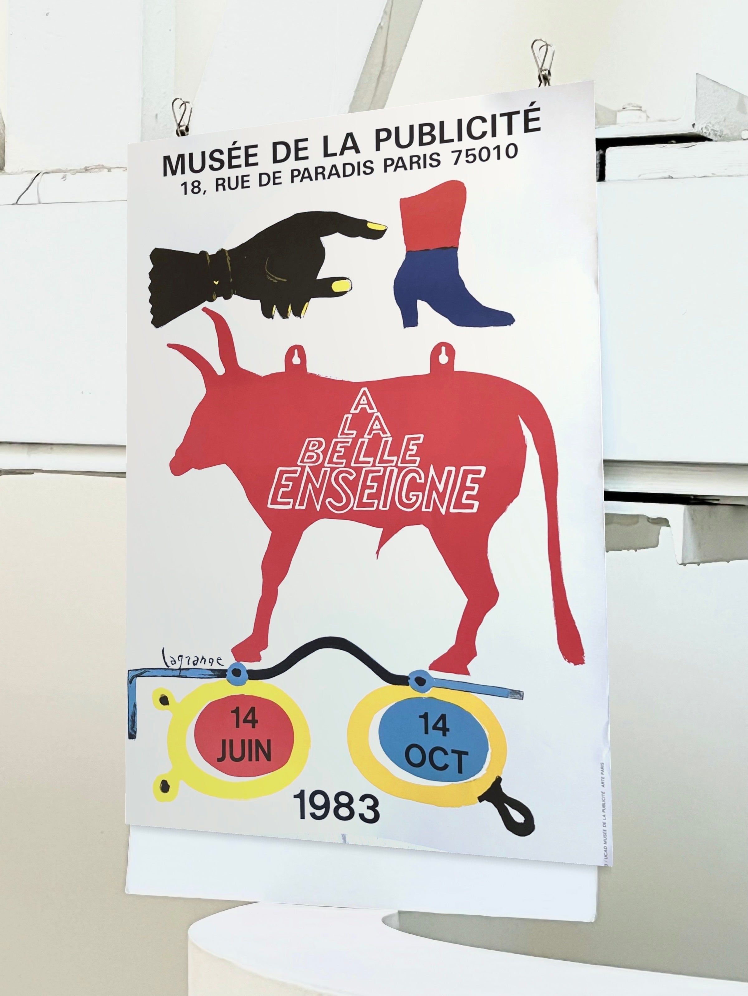 1983 Jacques Lagrange French Art Exhibition Lithograph