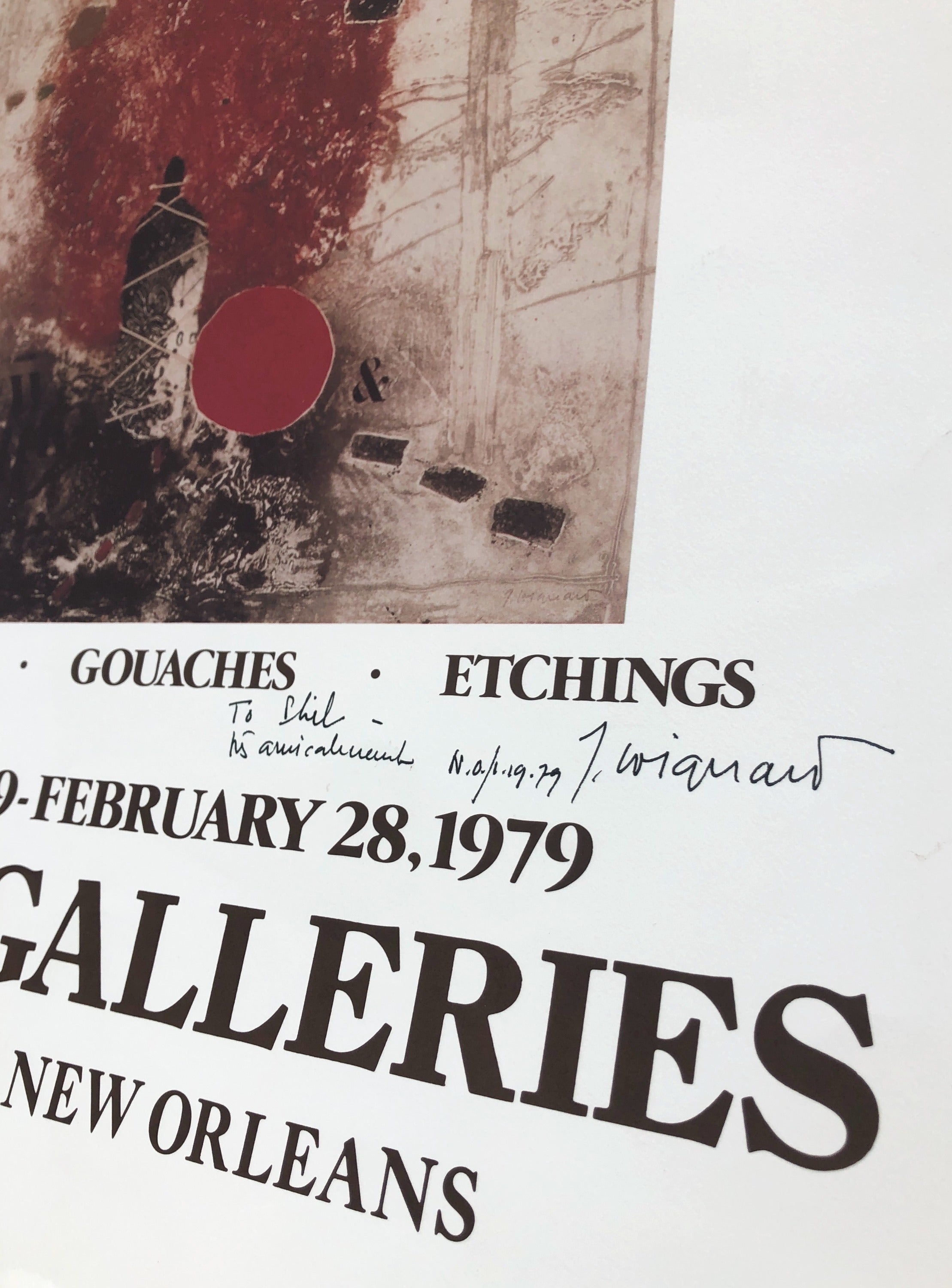 1979 James Coignard Art Exhibition Signed Lithograph