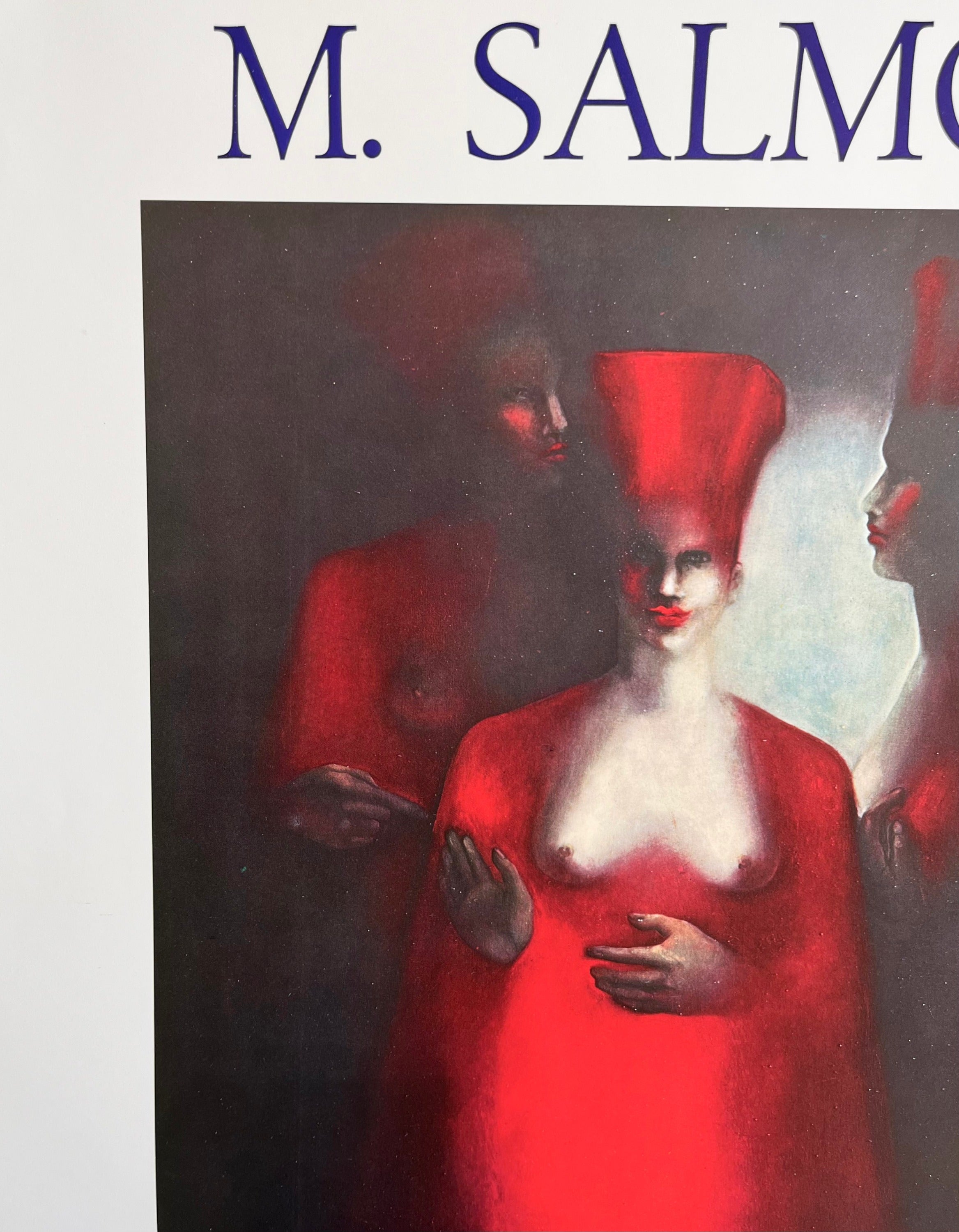 1975 Michele Salmon French Art Exhibition Lithograph