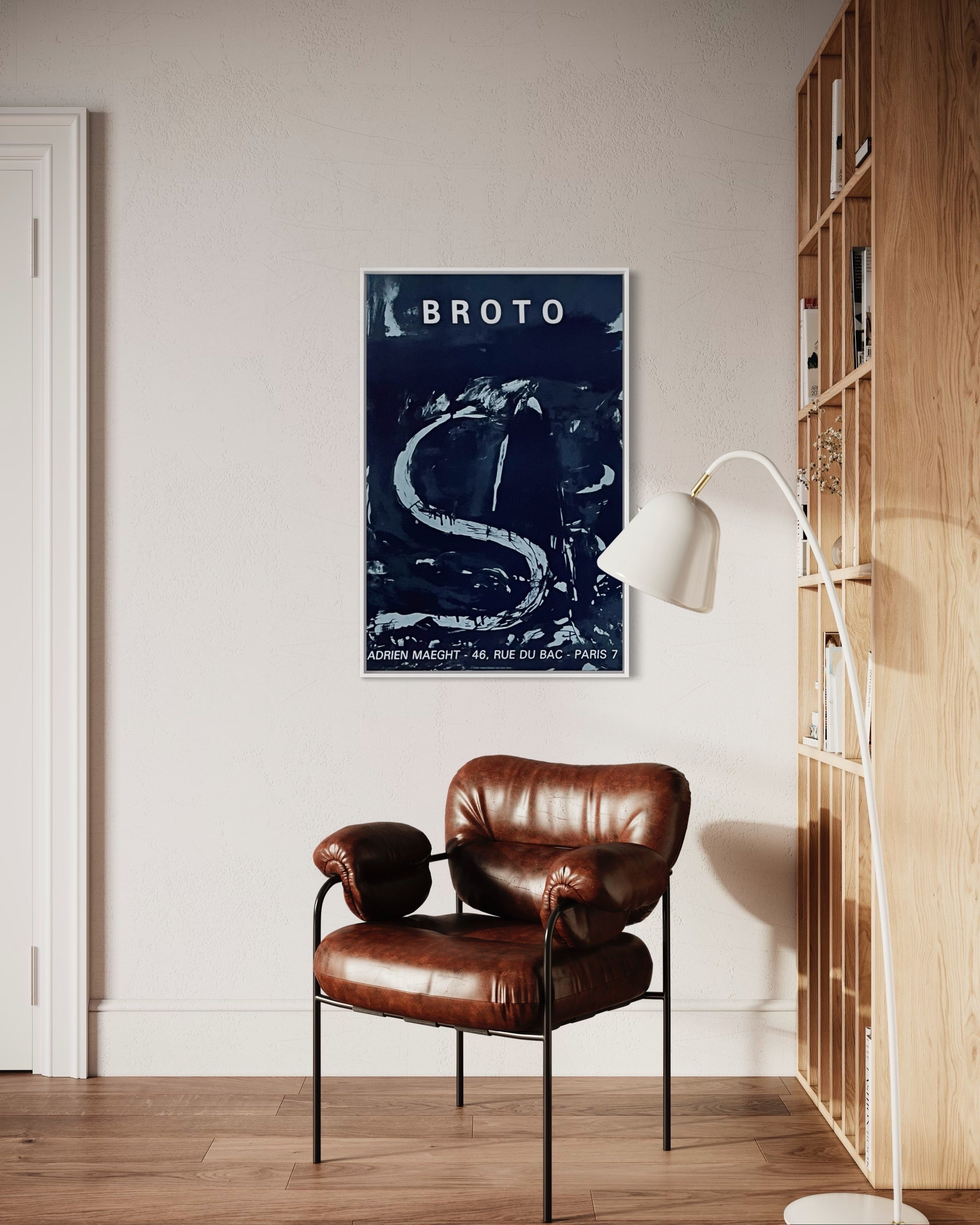 1984 José Manuel Broto Art Exhibition Lithograph