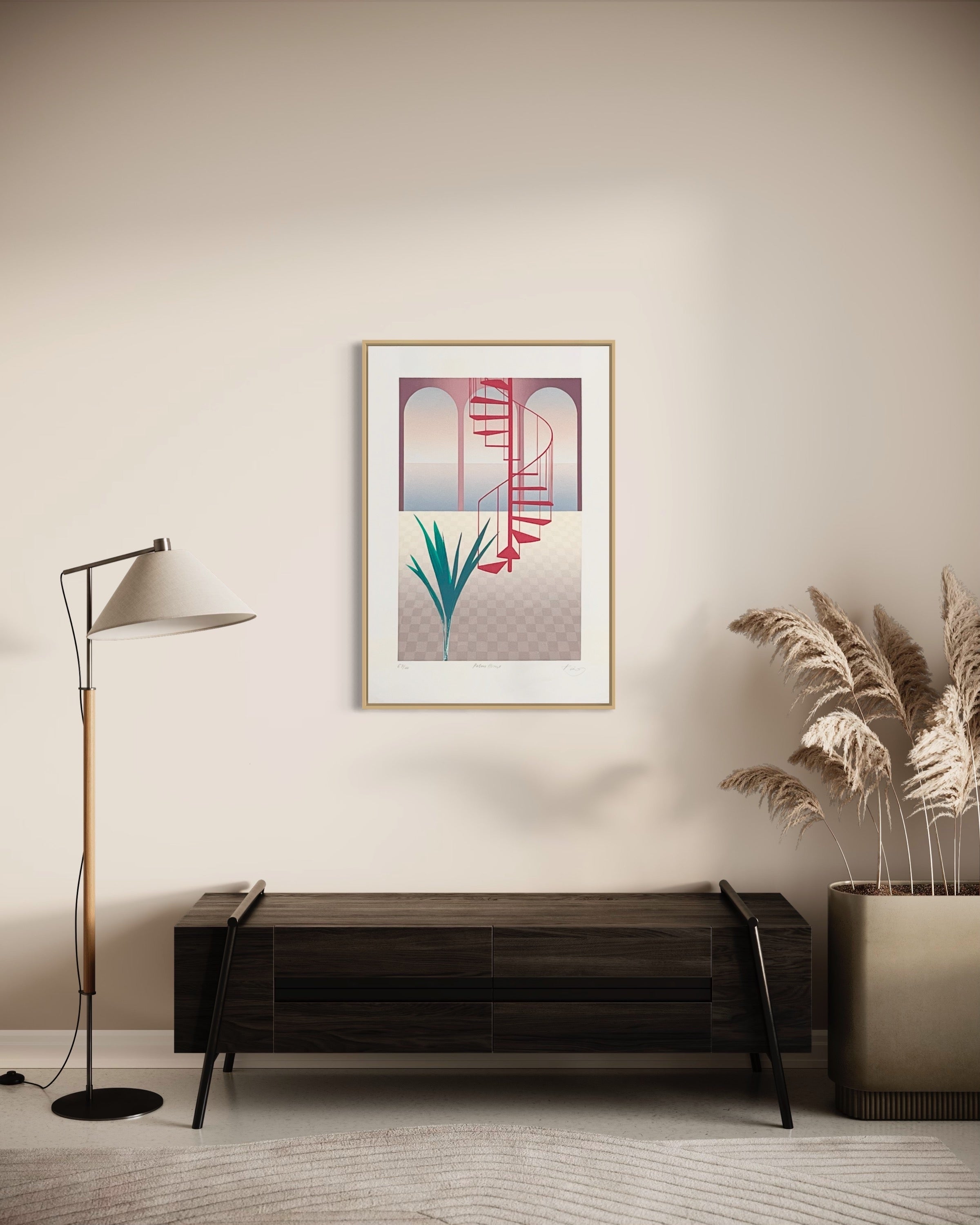 1980s Ian Warwick King Signed Lithograph