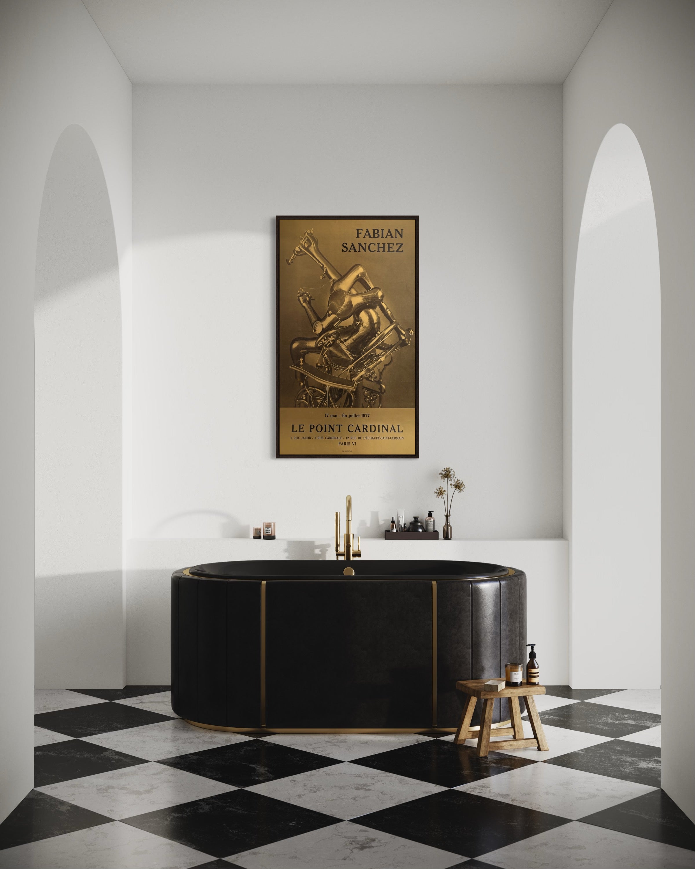 1977 Fabian Sanchez French Art Exhibition Poster