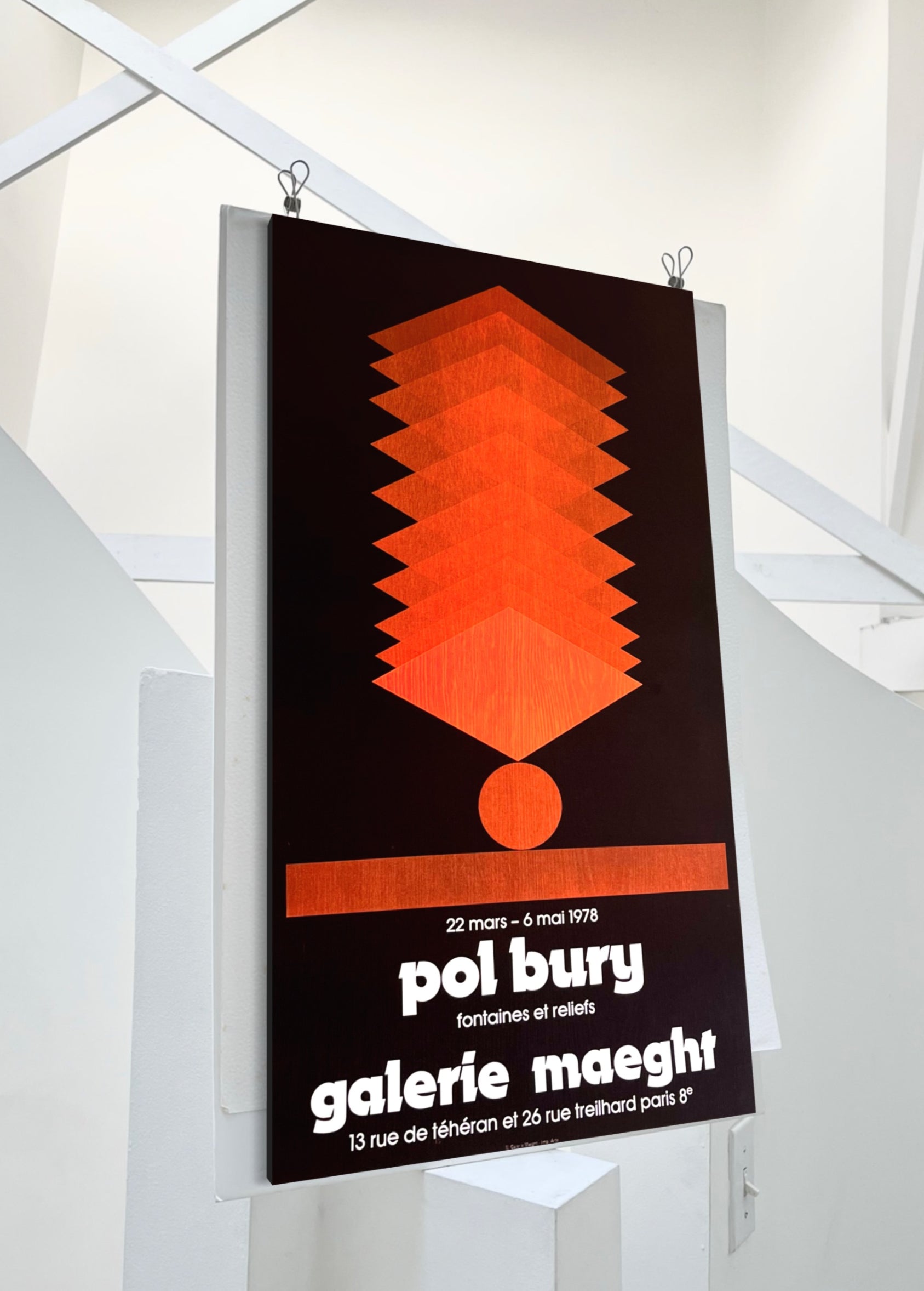 1978 Pol Bury French Art Exhibition Print