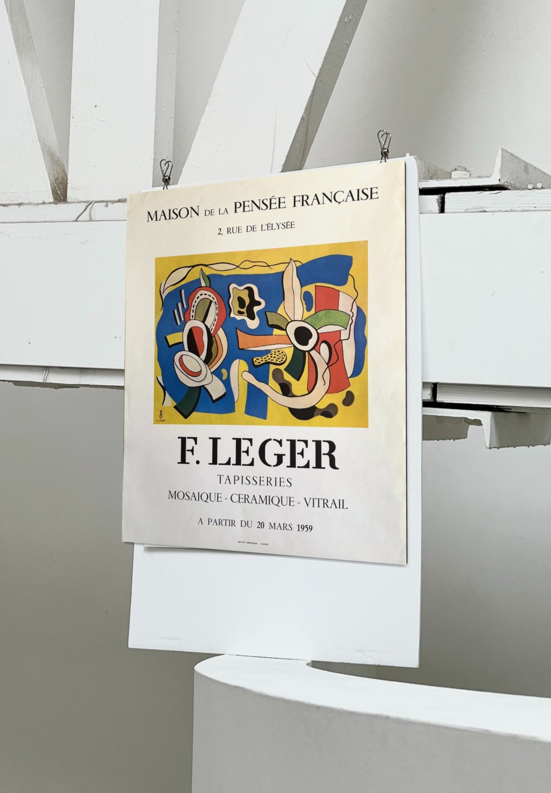 1959 Fernand Leger French Art Exhibition Lithograph