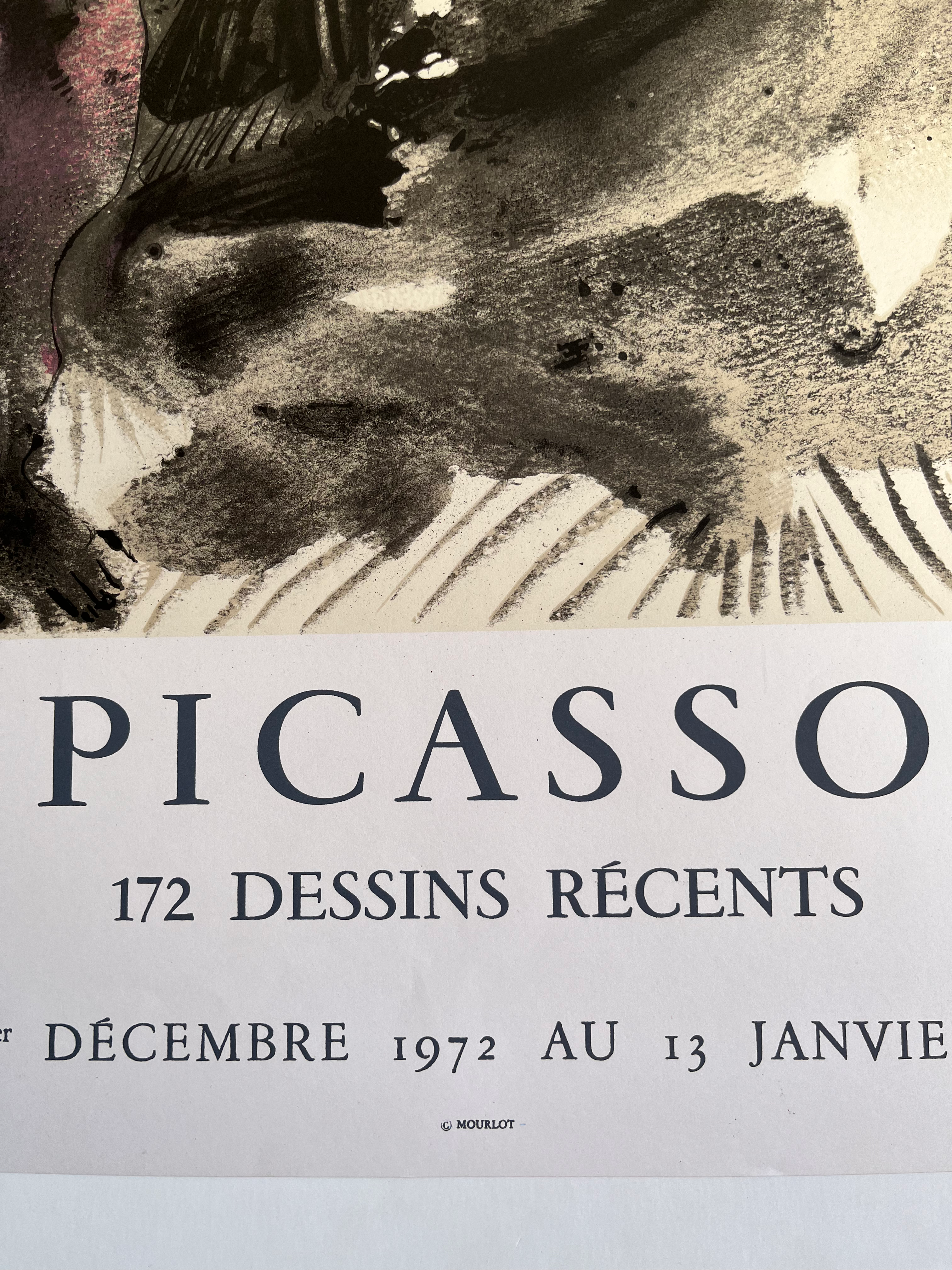 1973 Pablo Picasso French Mourlot Art Exhibition Lithograph
