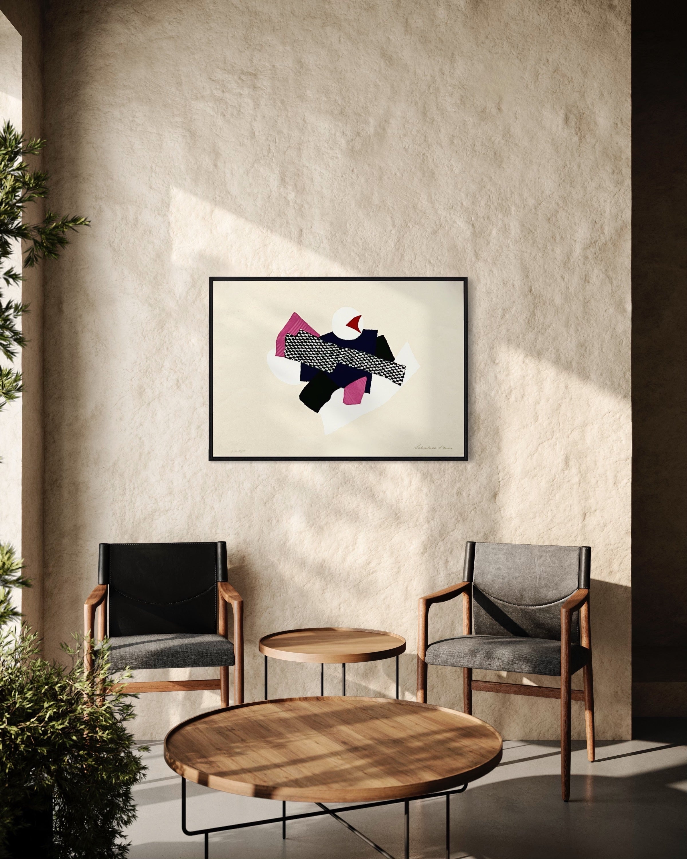 1970s Salvatore Meo Italian Signed Screenprint
