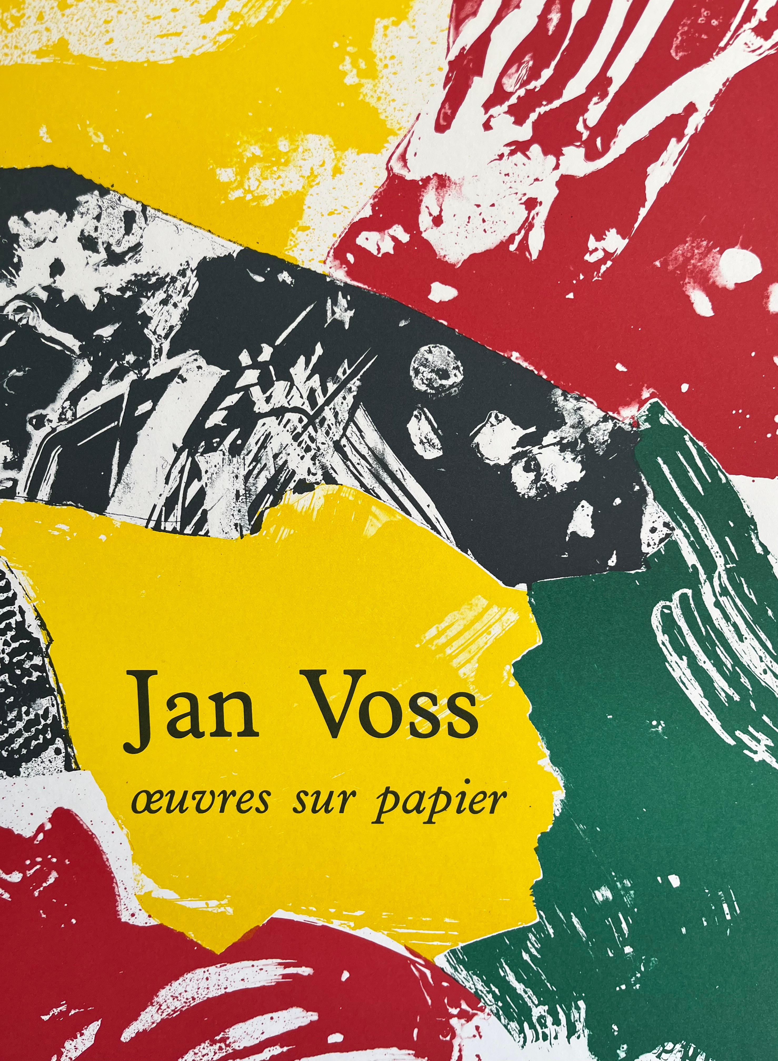 1985 Jan Voss French Art Exhibition Lithograph