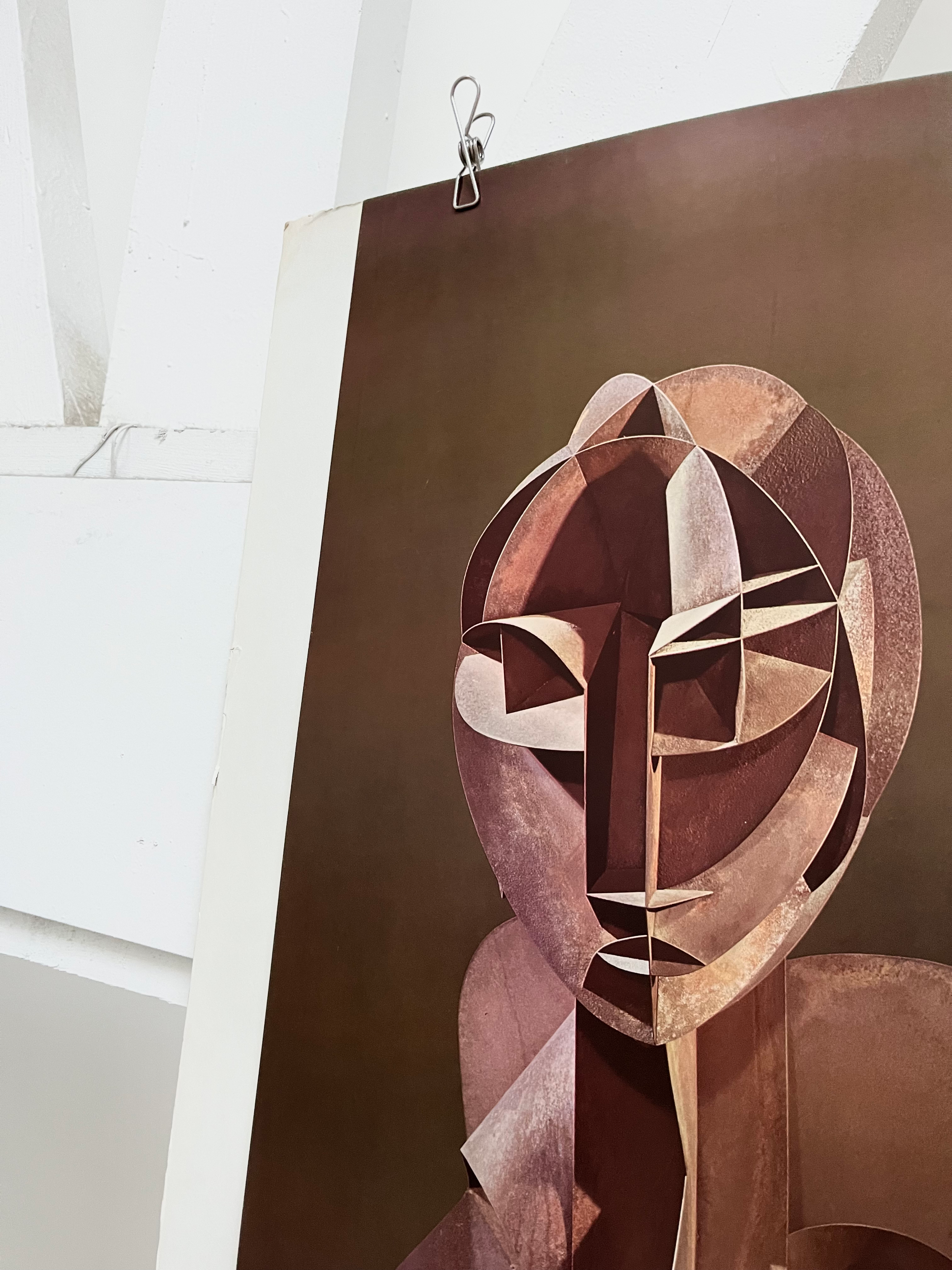 1976 Naum Gabo English Art Exhibition Poster