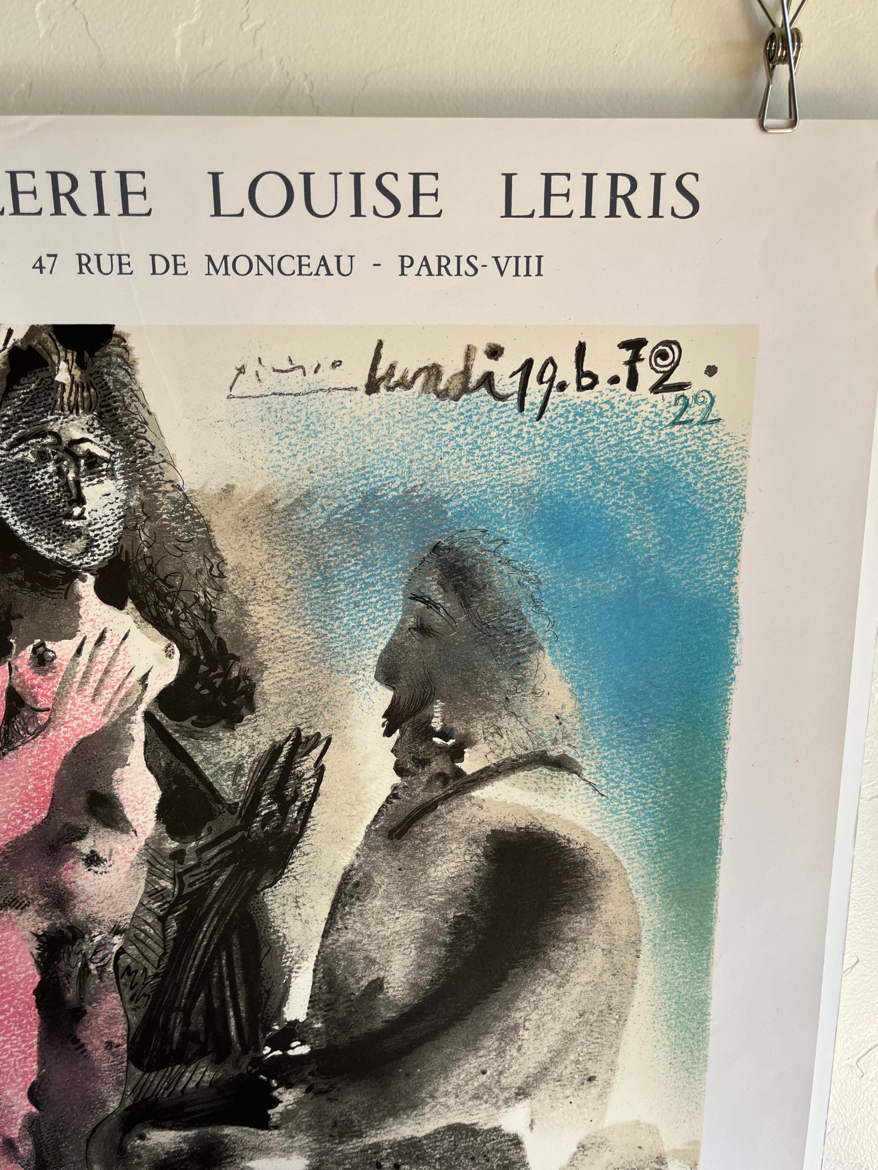 1973 Pablo Picasso French Mourlot Art Exhibition Lithograph