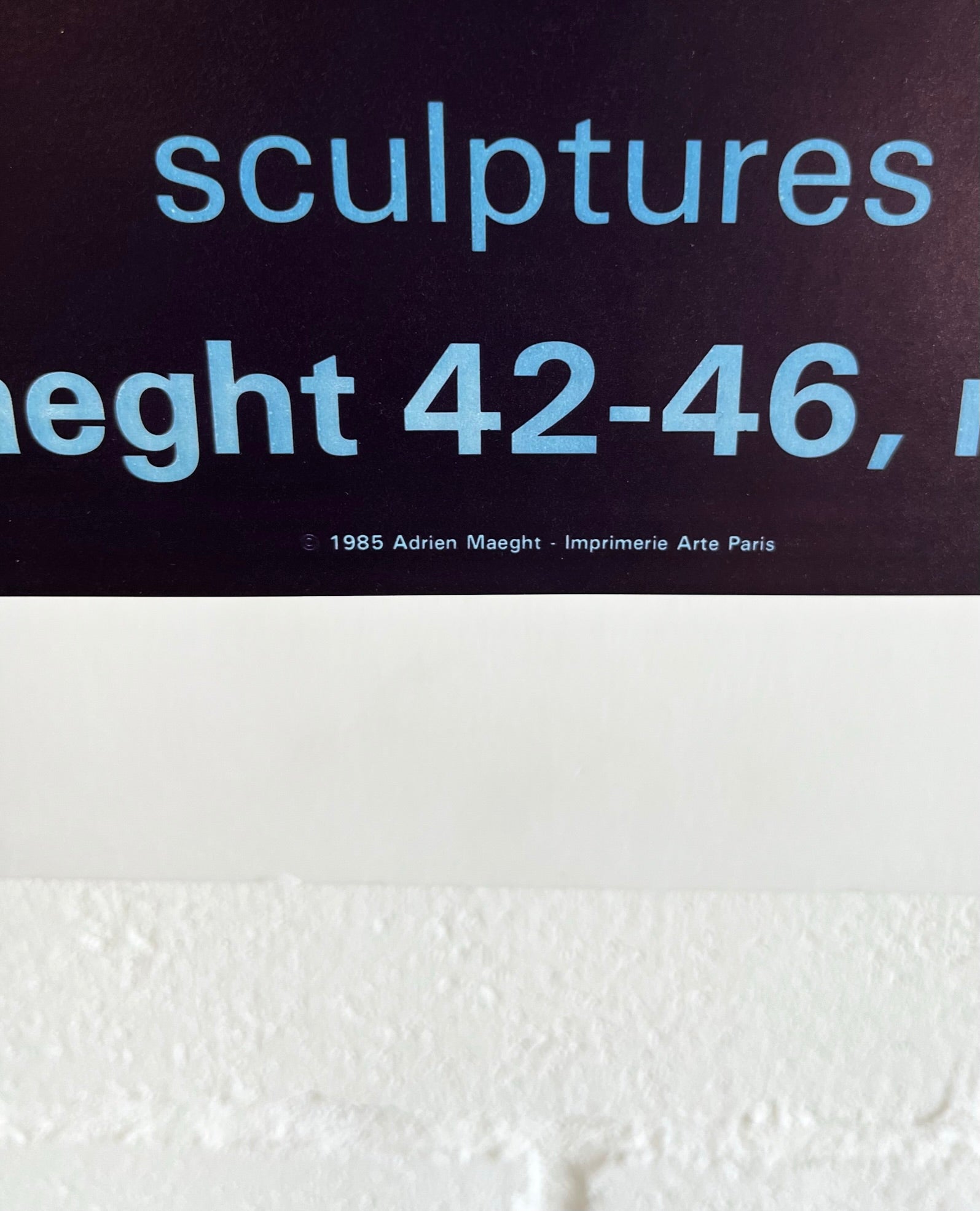 1985 Georges Braque French Art Exhibition Poster