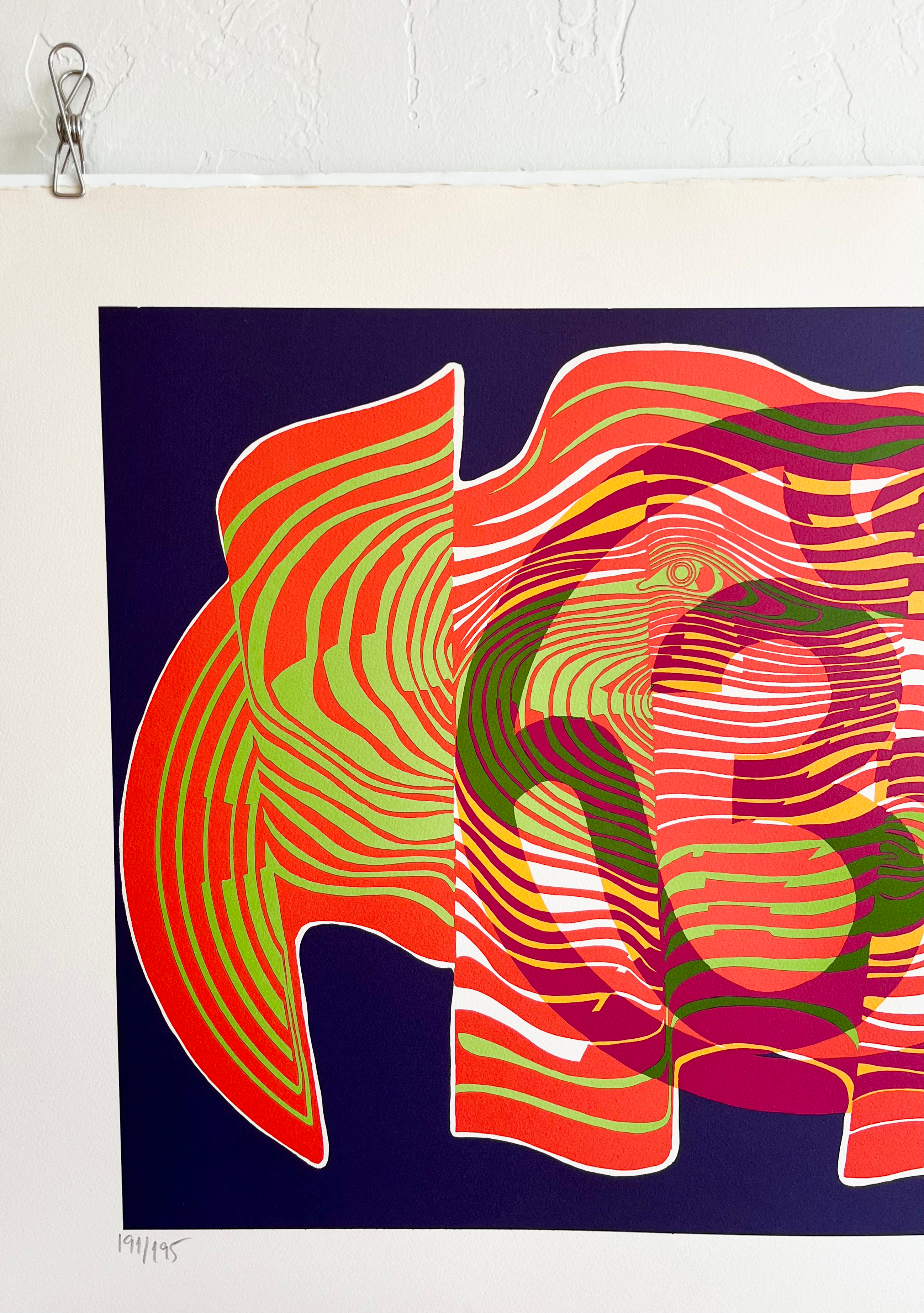1975 Narendra Srivastava Signed French Lithograph