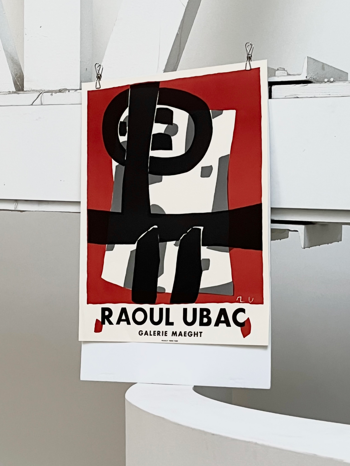 1990s Raoul Ubac French Art Exhibition Print