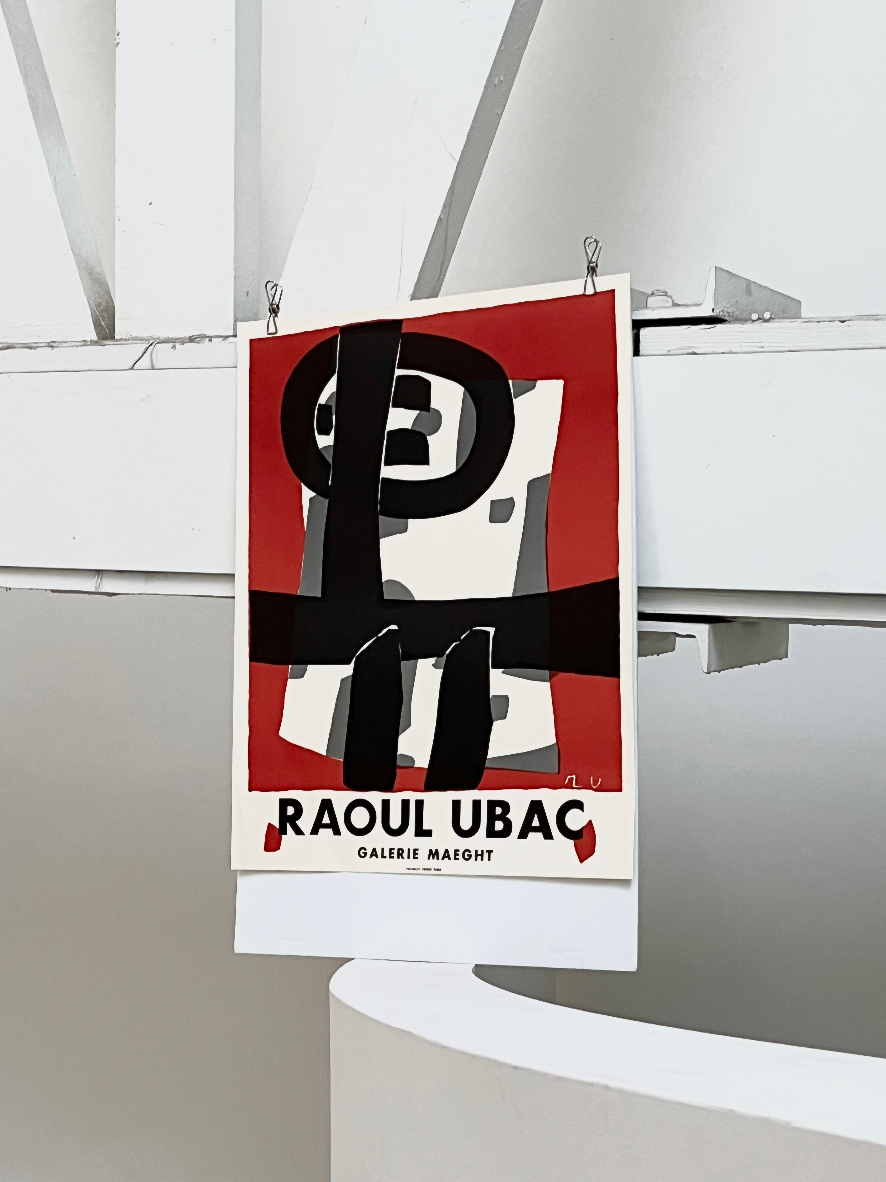 1990s Raoul Ubac French Art Exhibition Print