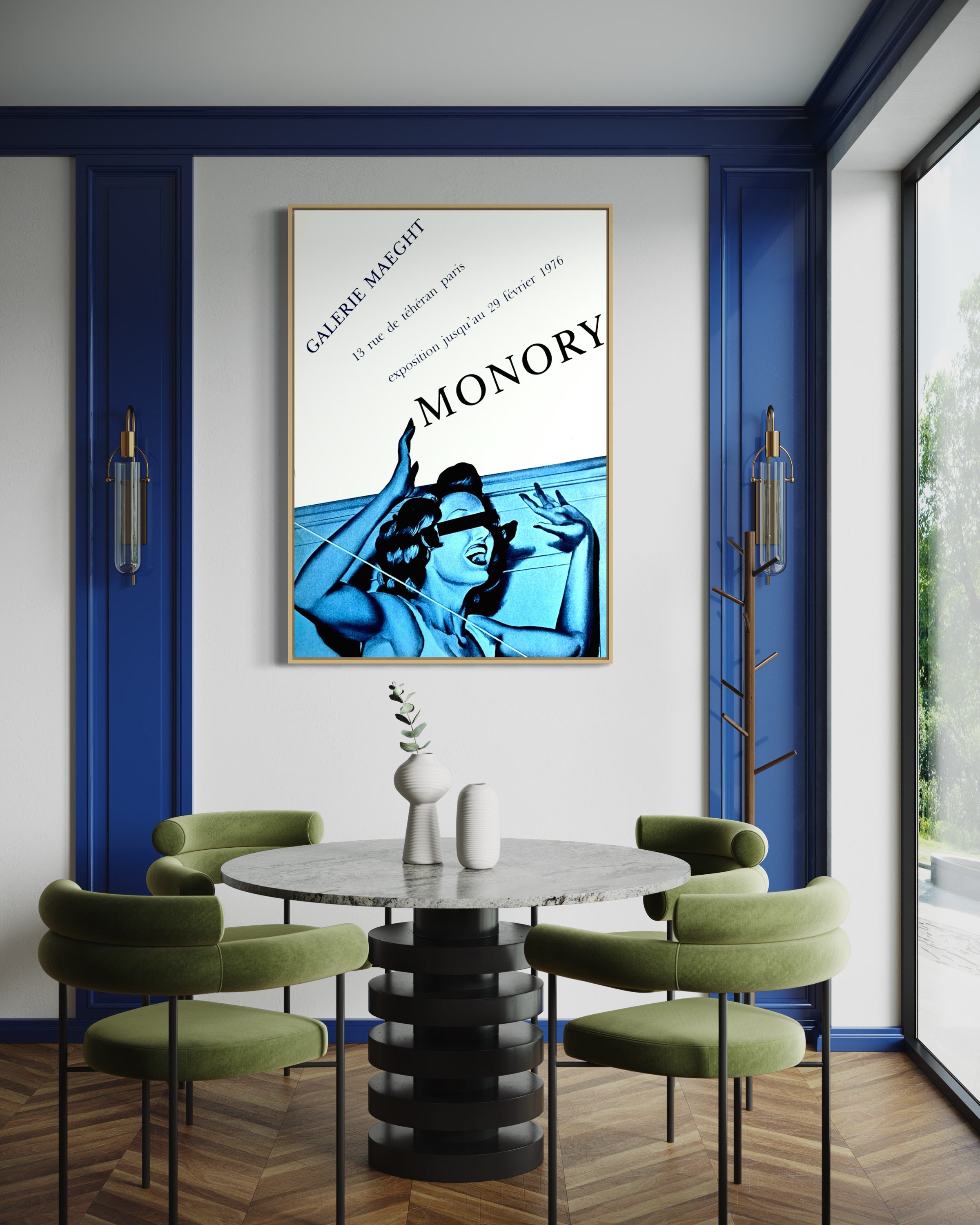 1976 Jacques Monory French Art Exhibition Poster