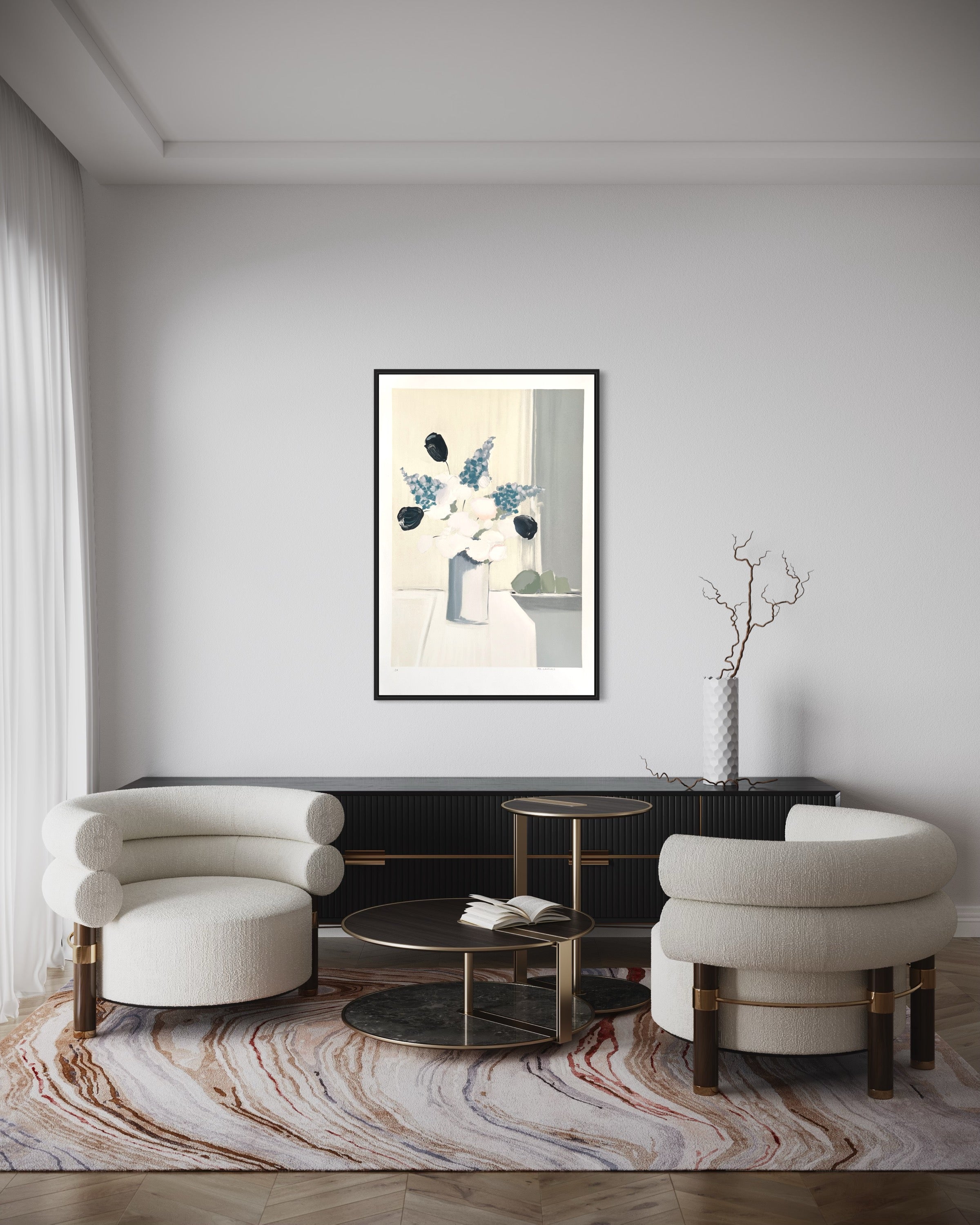 1980s Pierre Gerard Langlois Signed French Lithograph