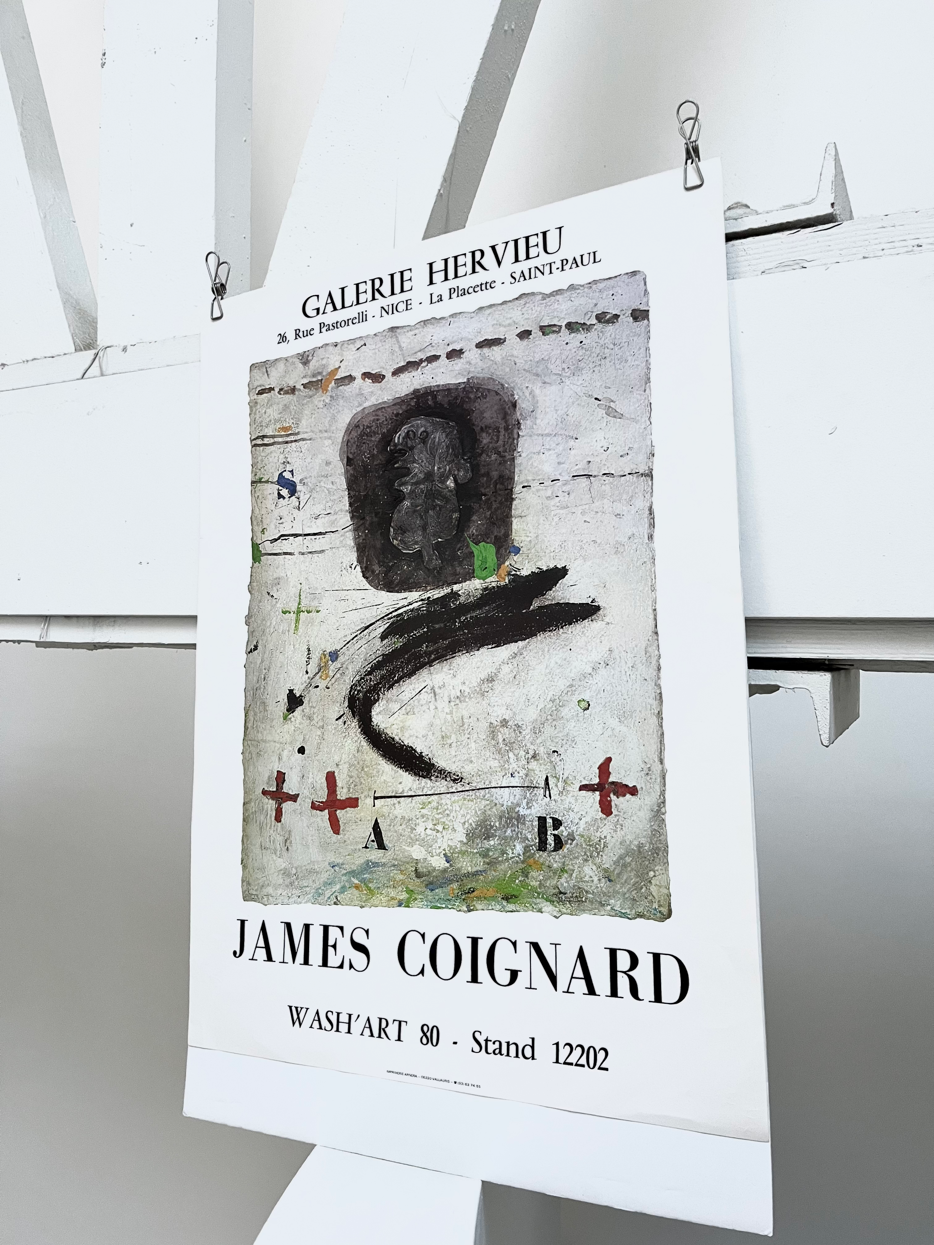 1980 James Coignard French Art Exhibition Print