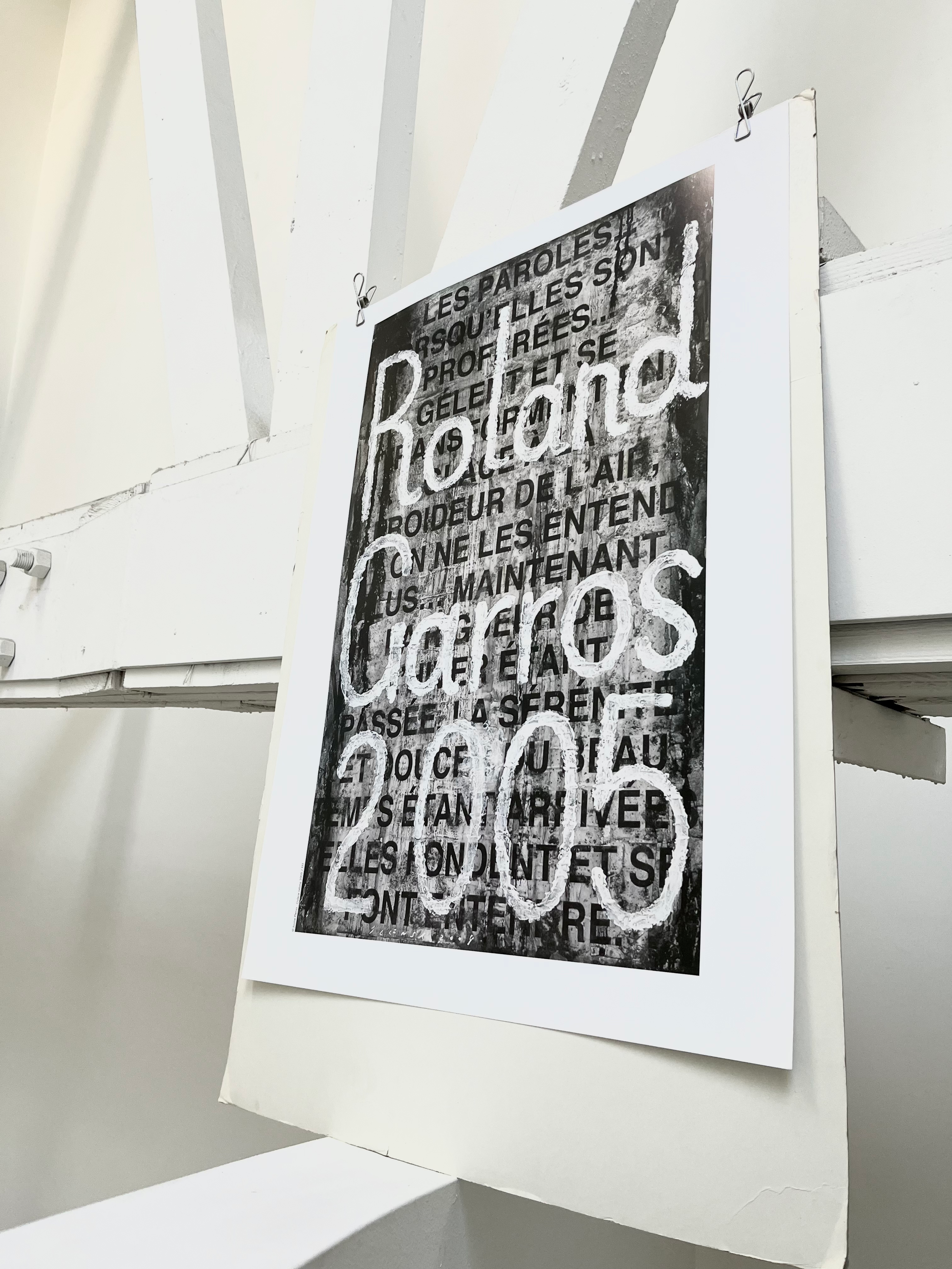2005 Jaume Plensa Roland Garros Print