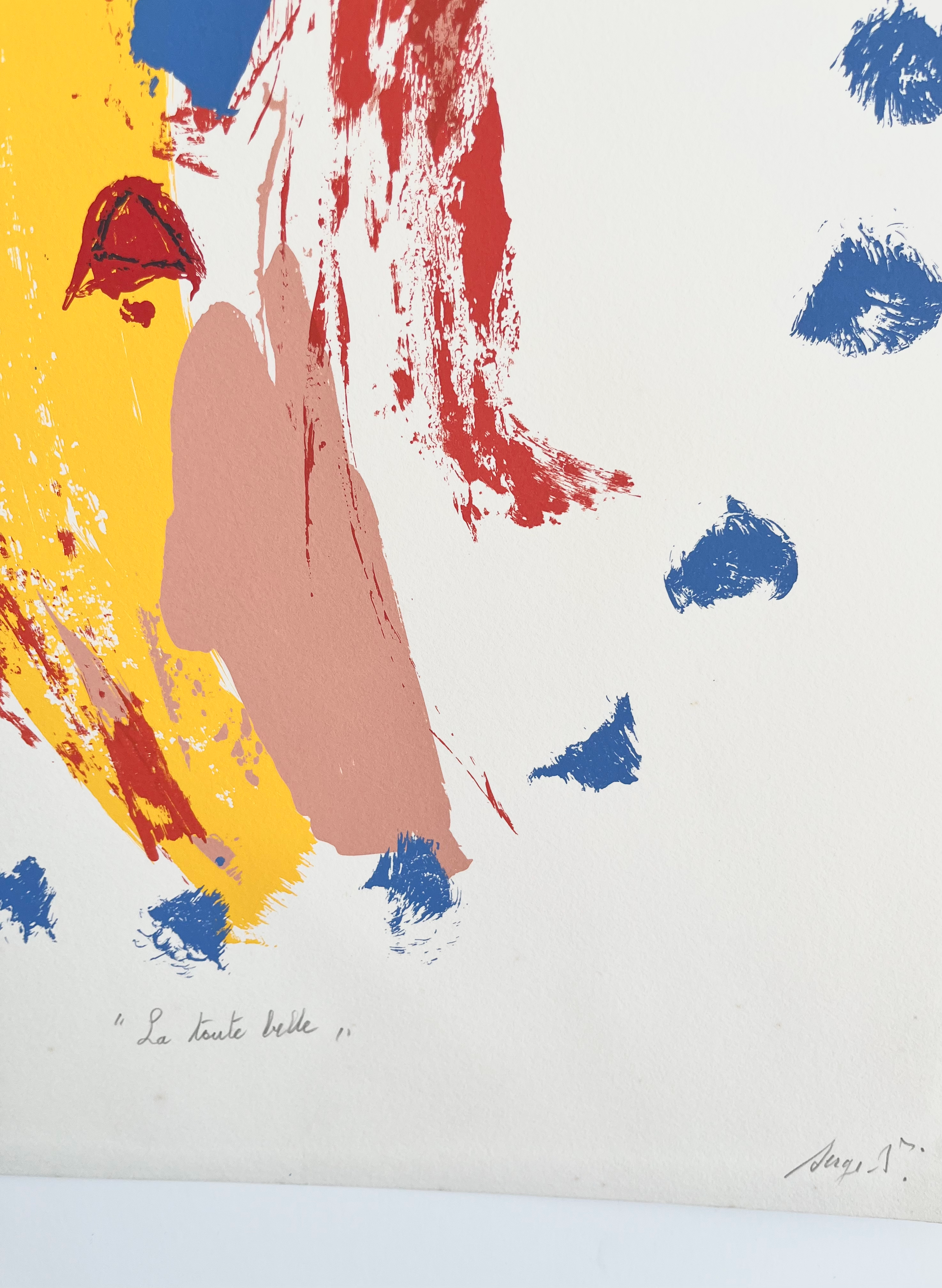 1980s Serge Vandercam Signed French Lithograph