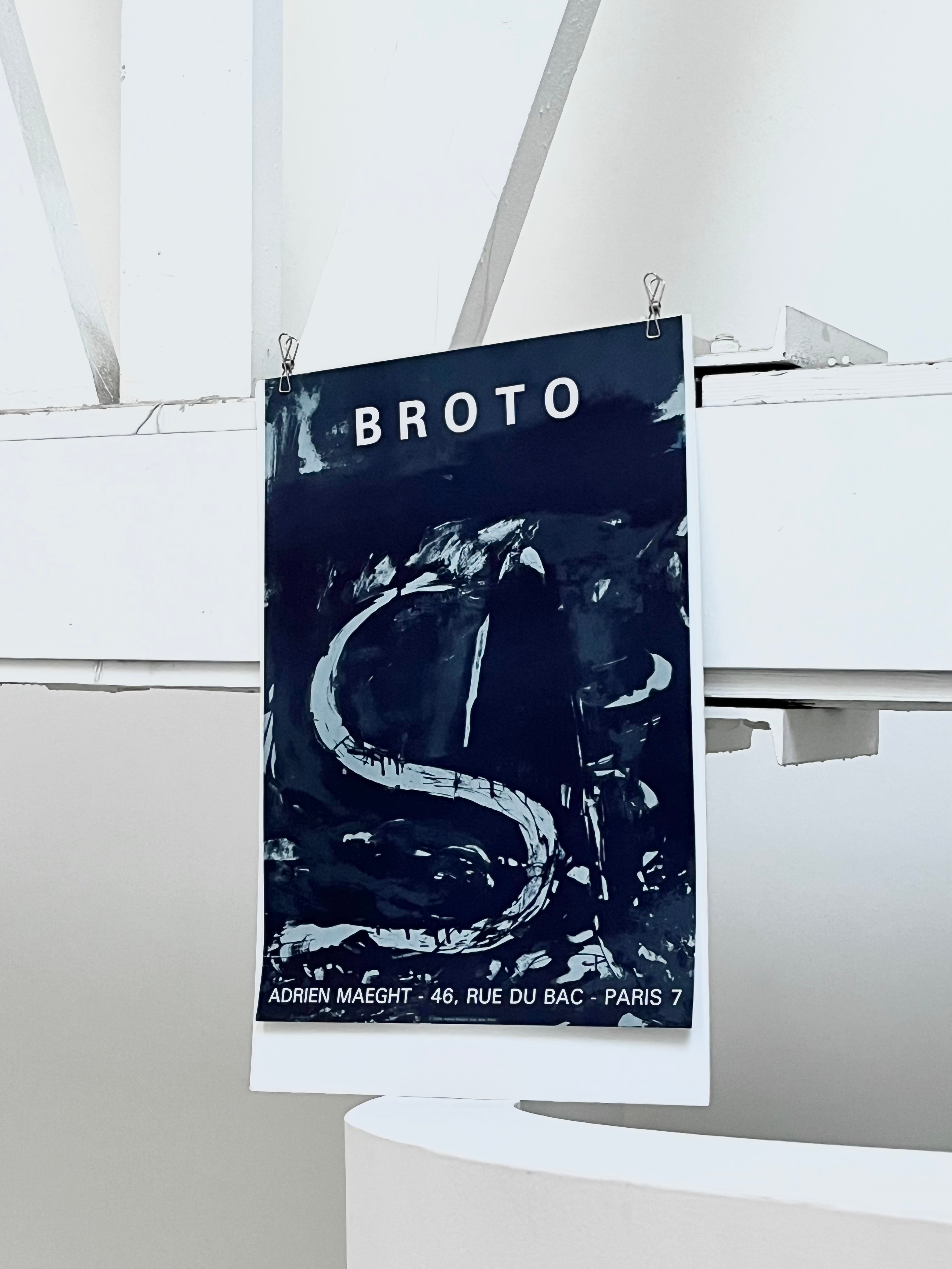 1984 José Manuel Broto Art Exhibition Lithograph