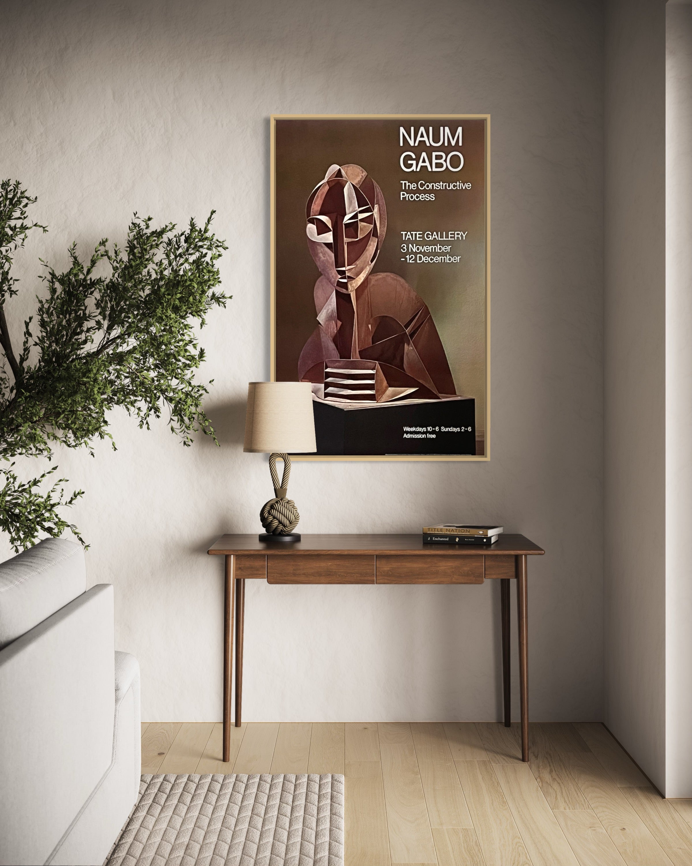 1976 Naum Gabo English Art Exhibition Poster