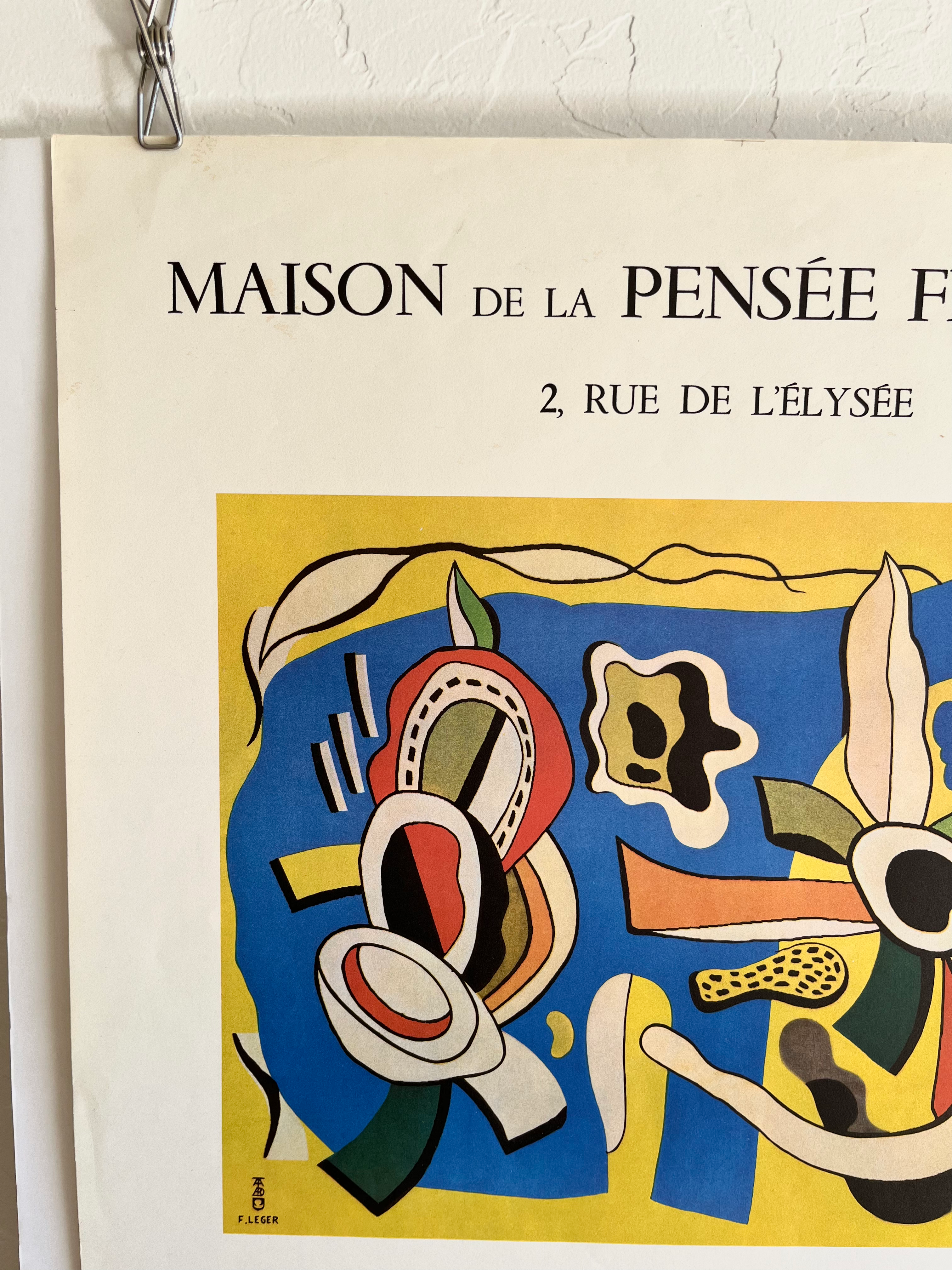 1959 Fernand Leger French Art Exhibition Lithograph
