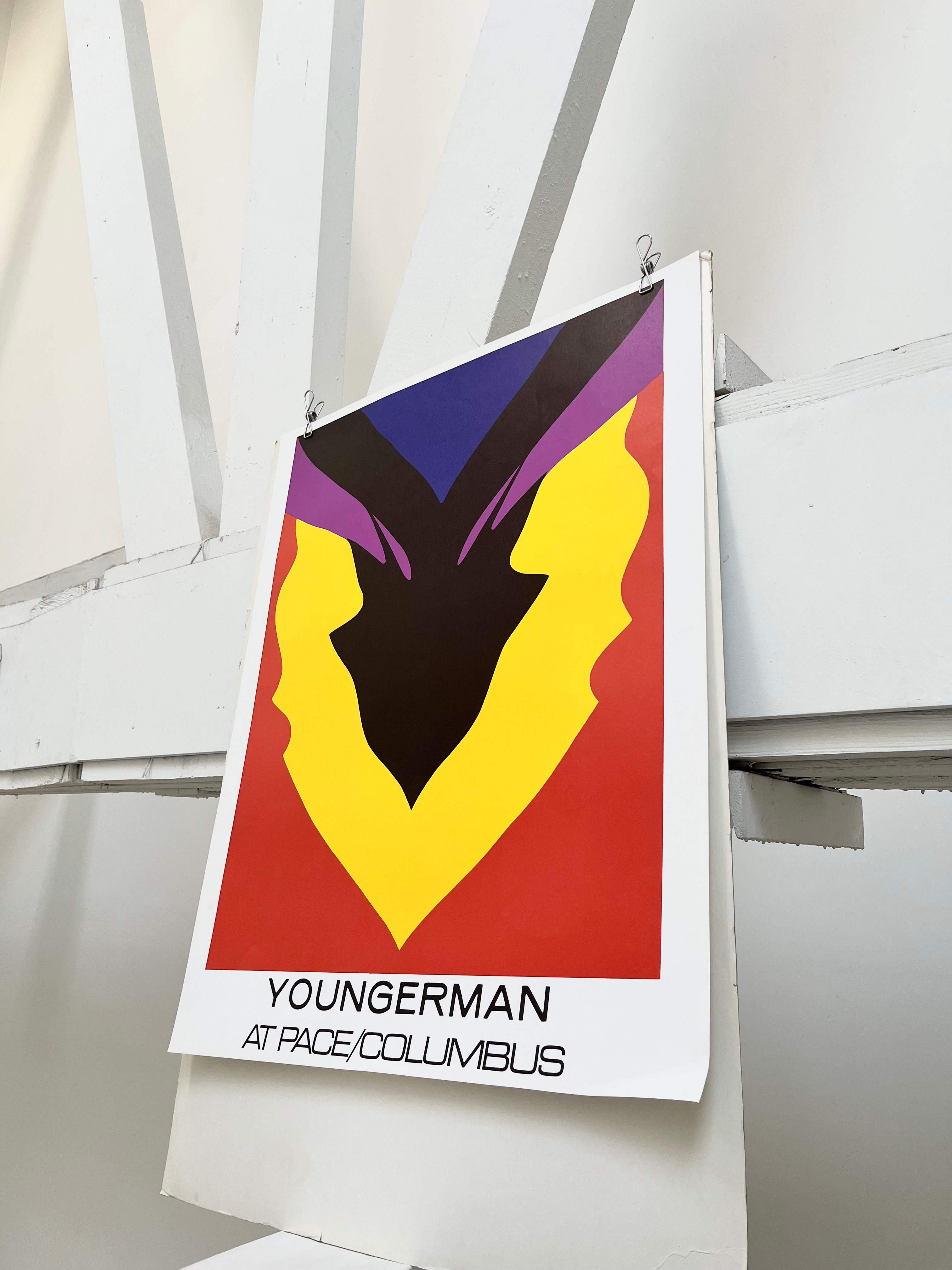 1970s Jack Youngerman Art Exhibition Lithograph