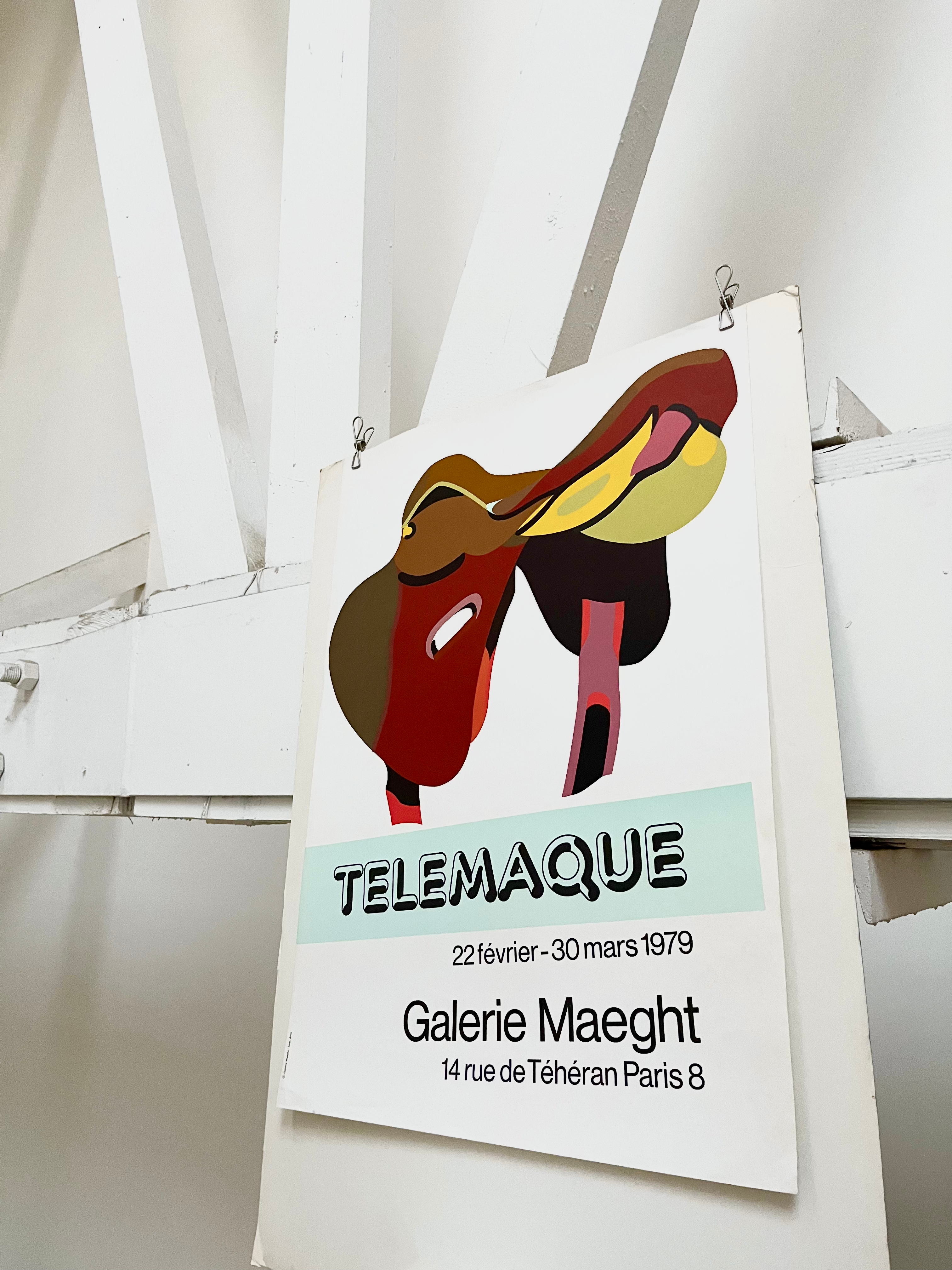 1979 Herve Telemaque French Art Exhibition Print