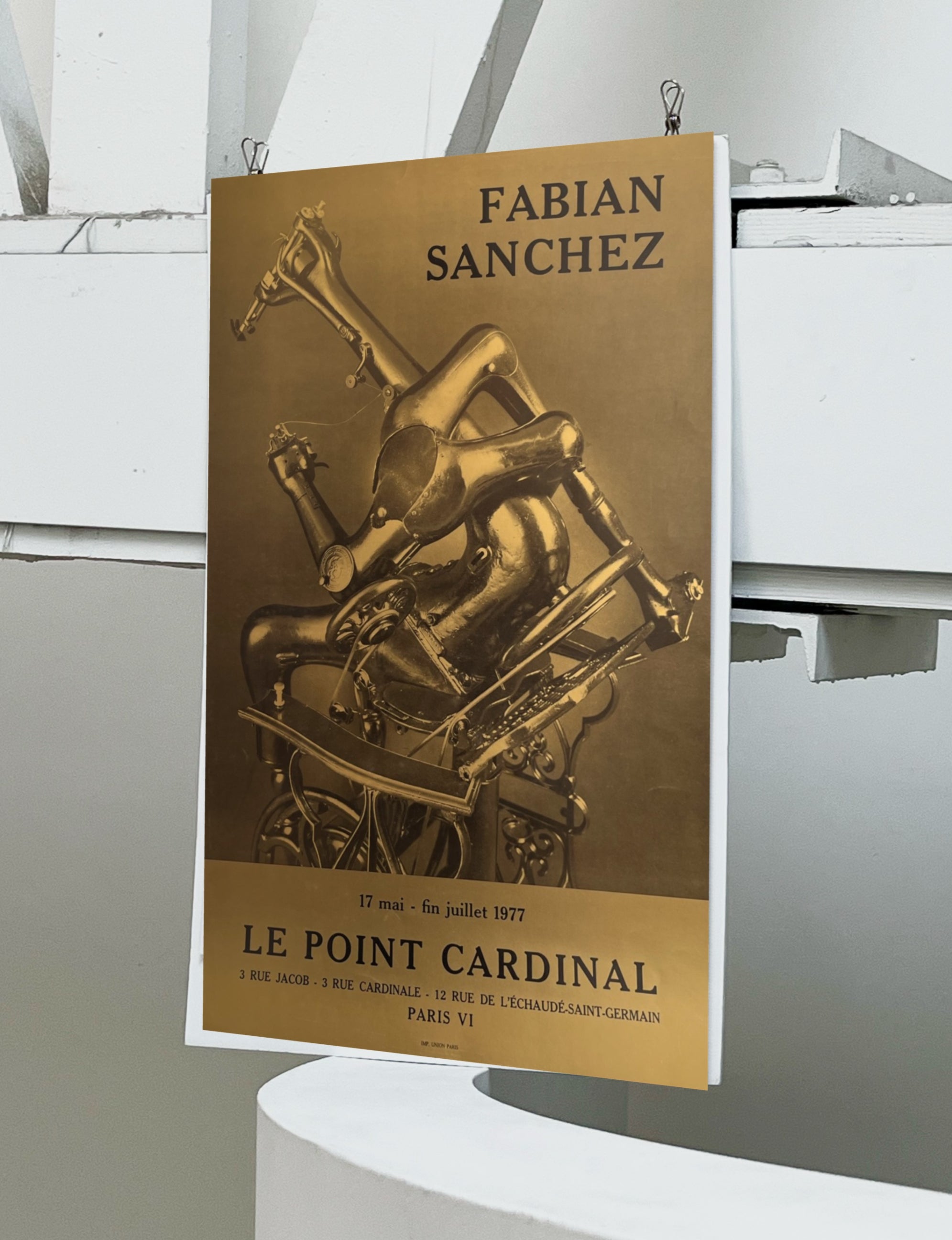 1977 Fabian Sanchez French Art Exhibition Poster