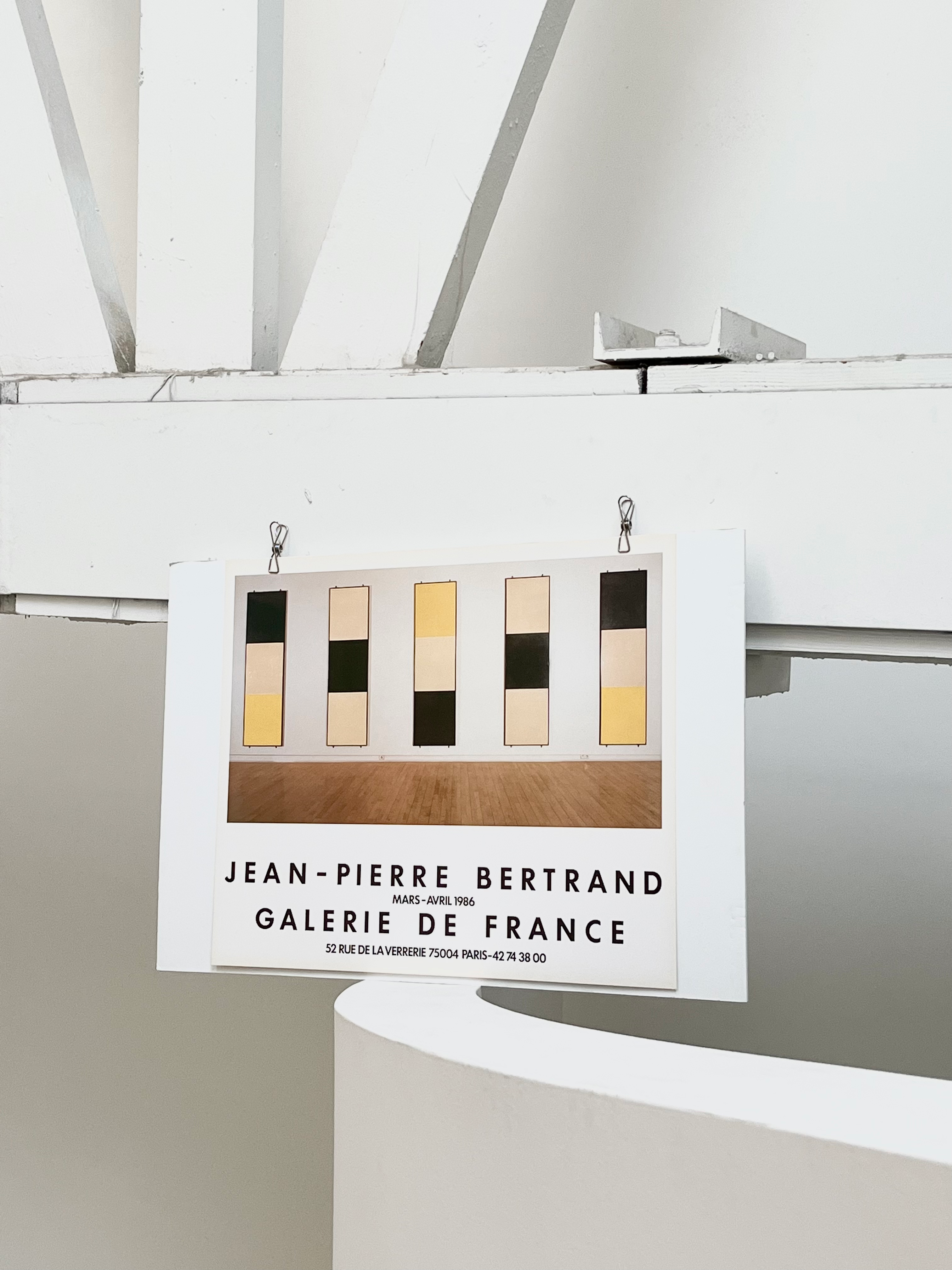 1986 Jean-Pierre Bertrand French Art Exhibition Poster