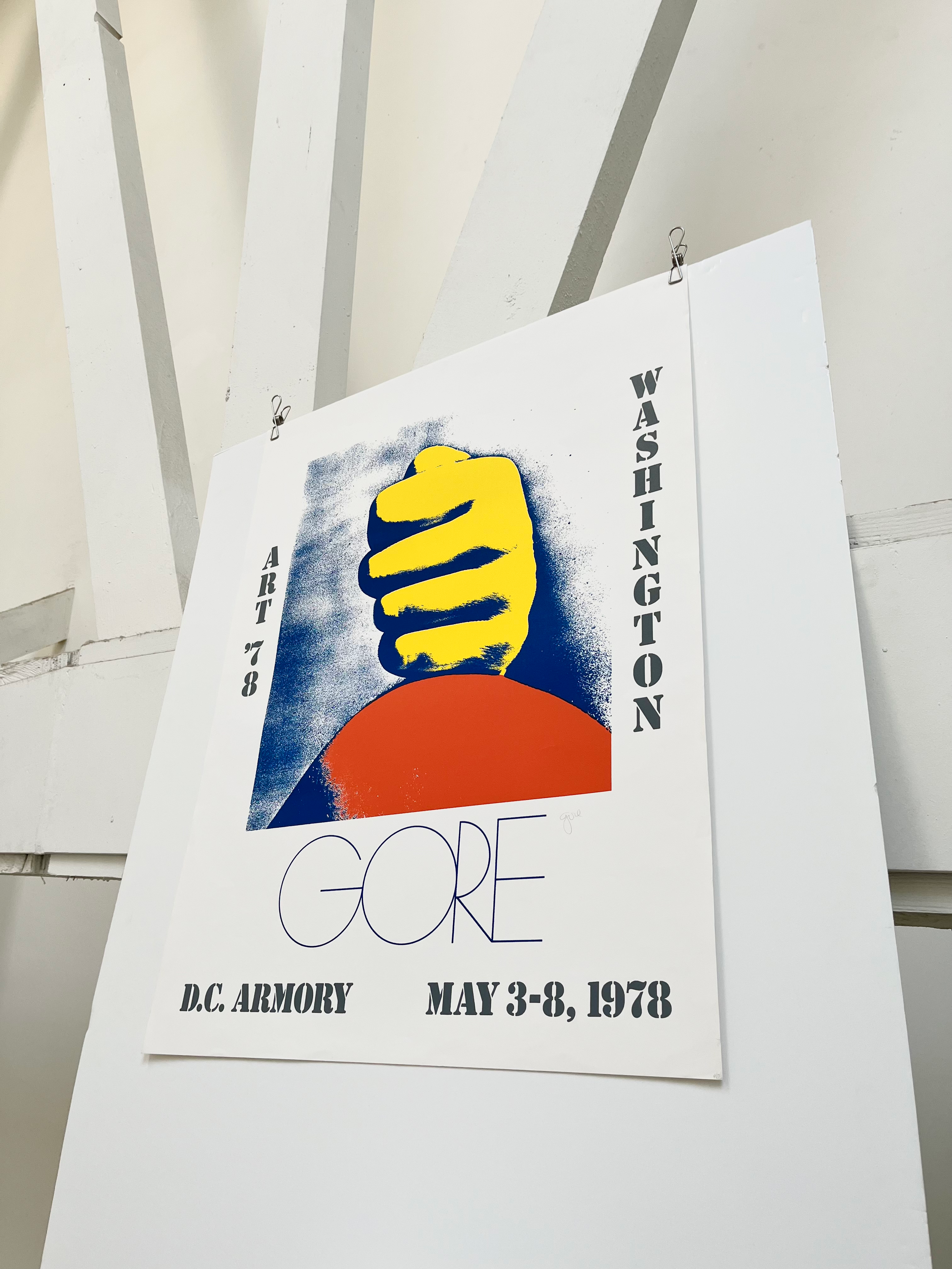 1978 Gore Signed Art Exhibition Lithograph