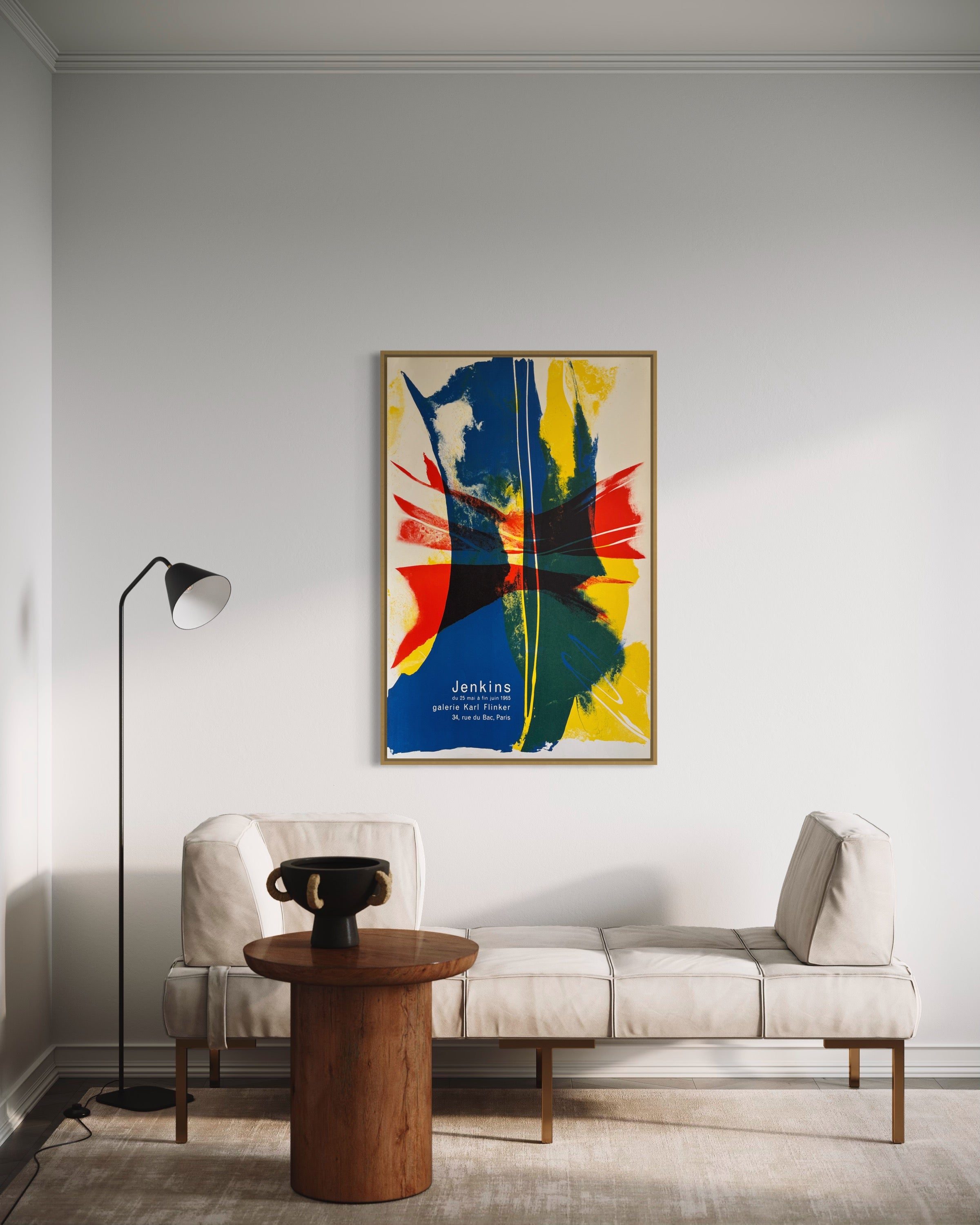 1965 Paul Jenkins French Mourlot Art Exhibition Lithograph