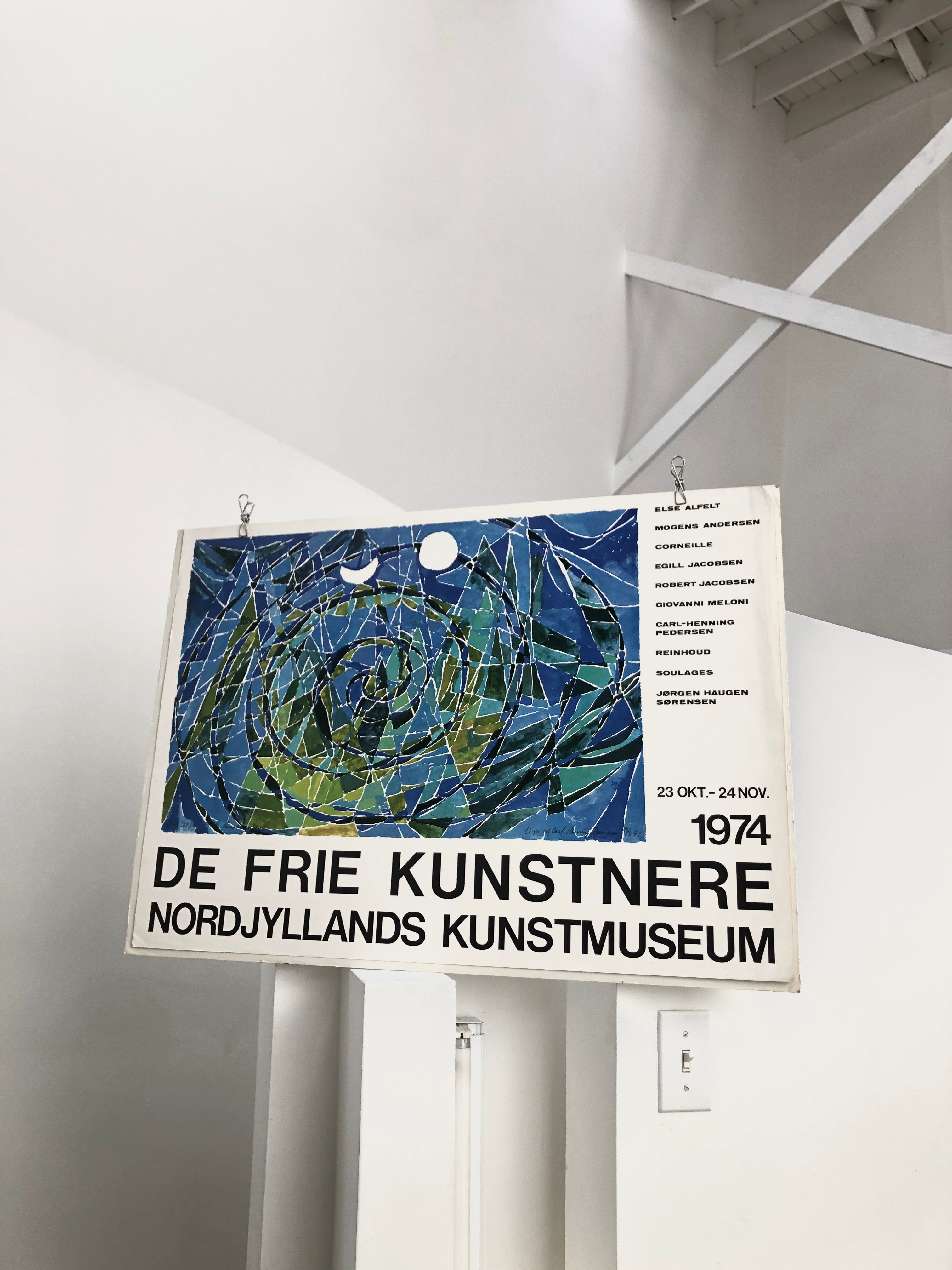 1974 Danish Museum Art Exhibition Lithograph
