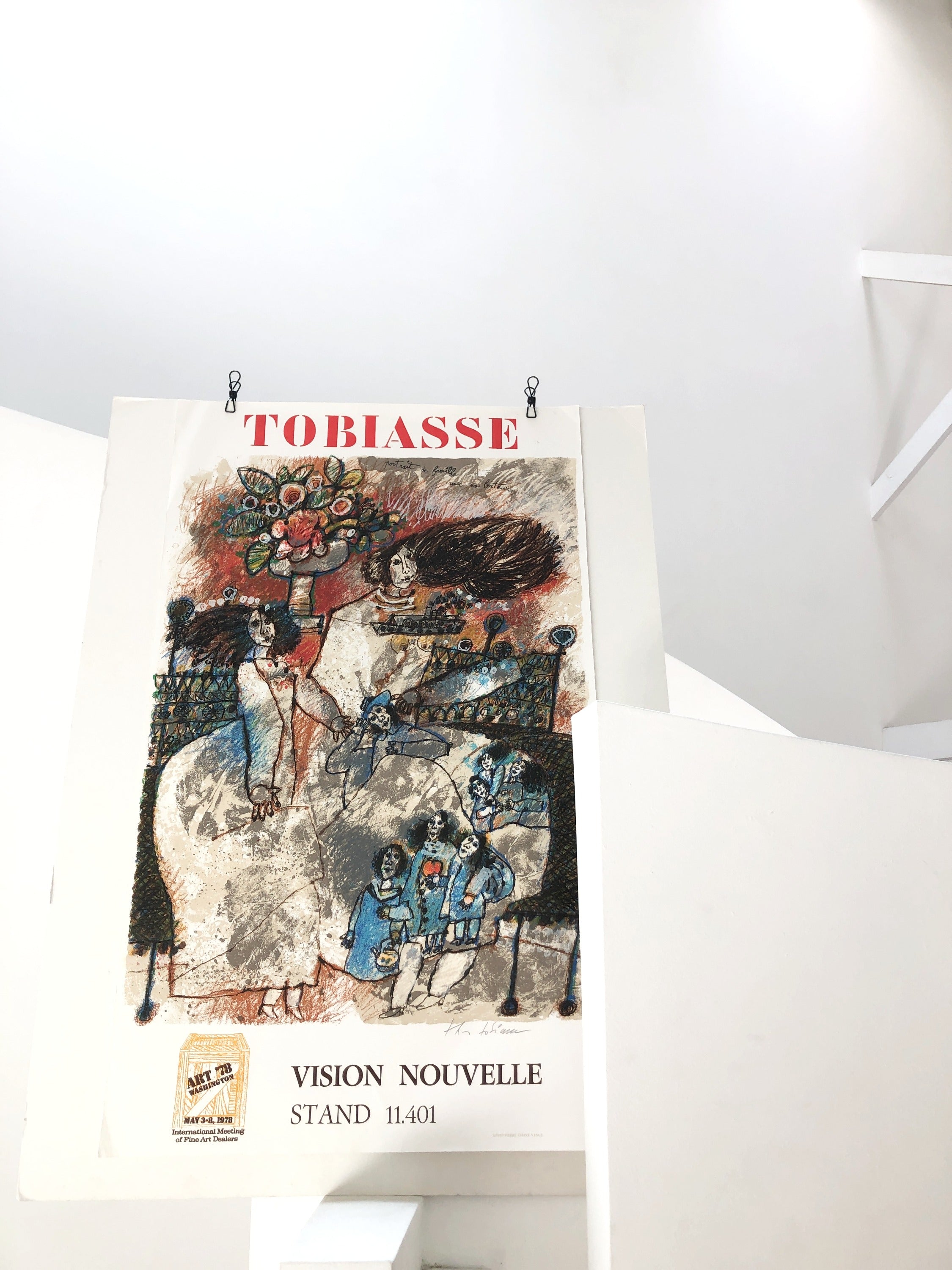 1978 Theo Tobiasse Signed Art Exhibition Lithograph