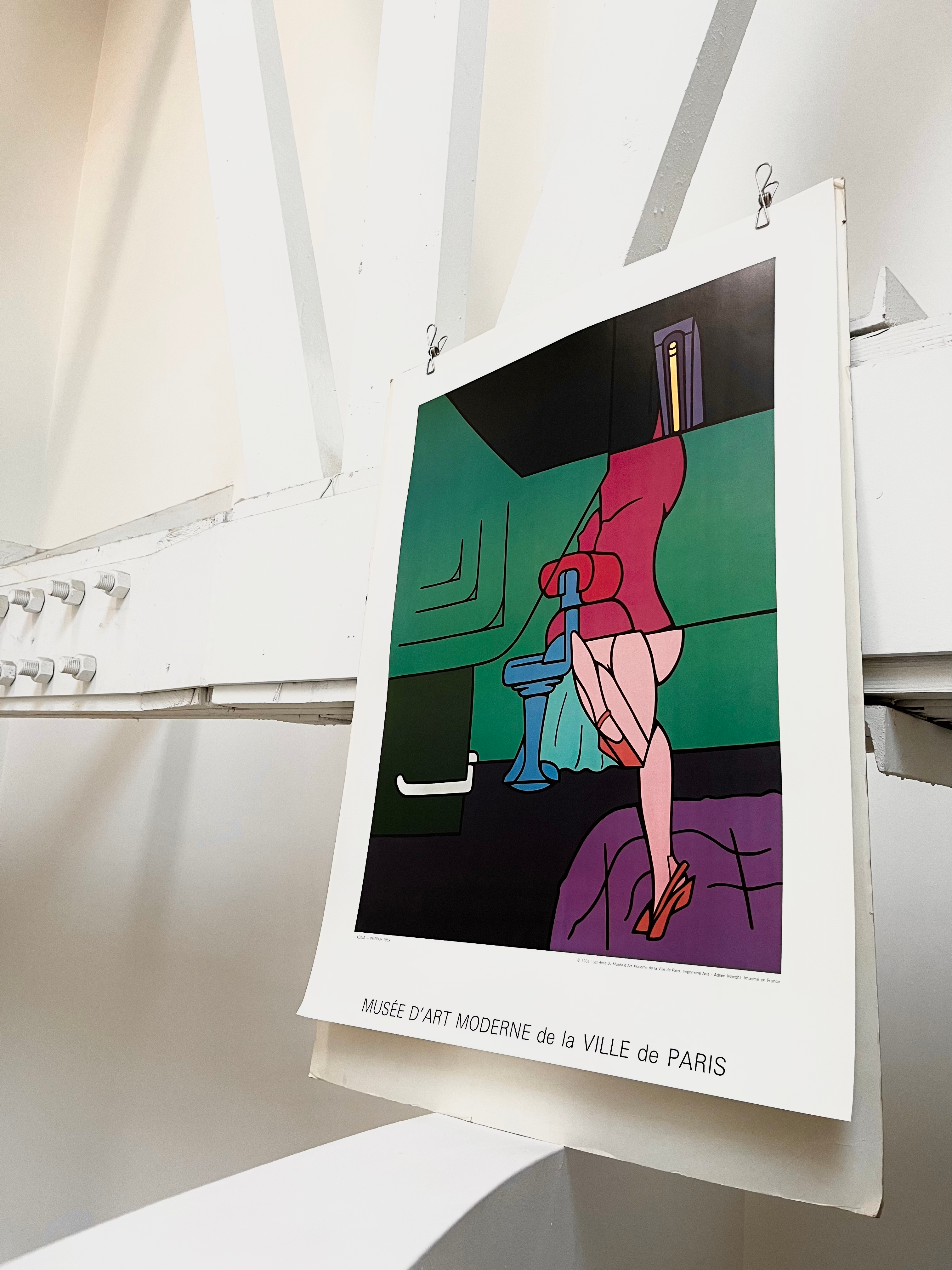 1984 Valerio Adami French Art Exhibition Poster