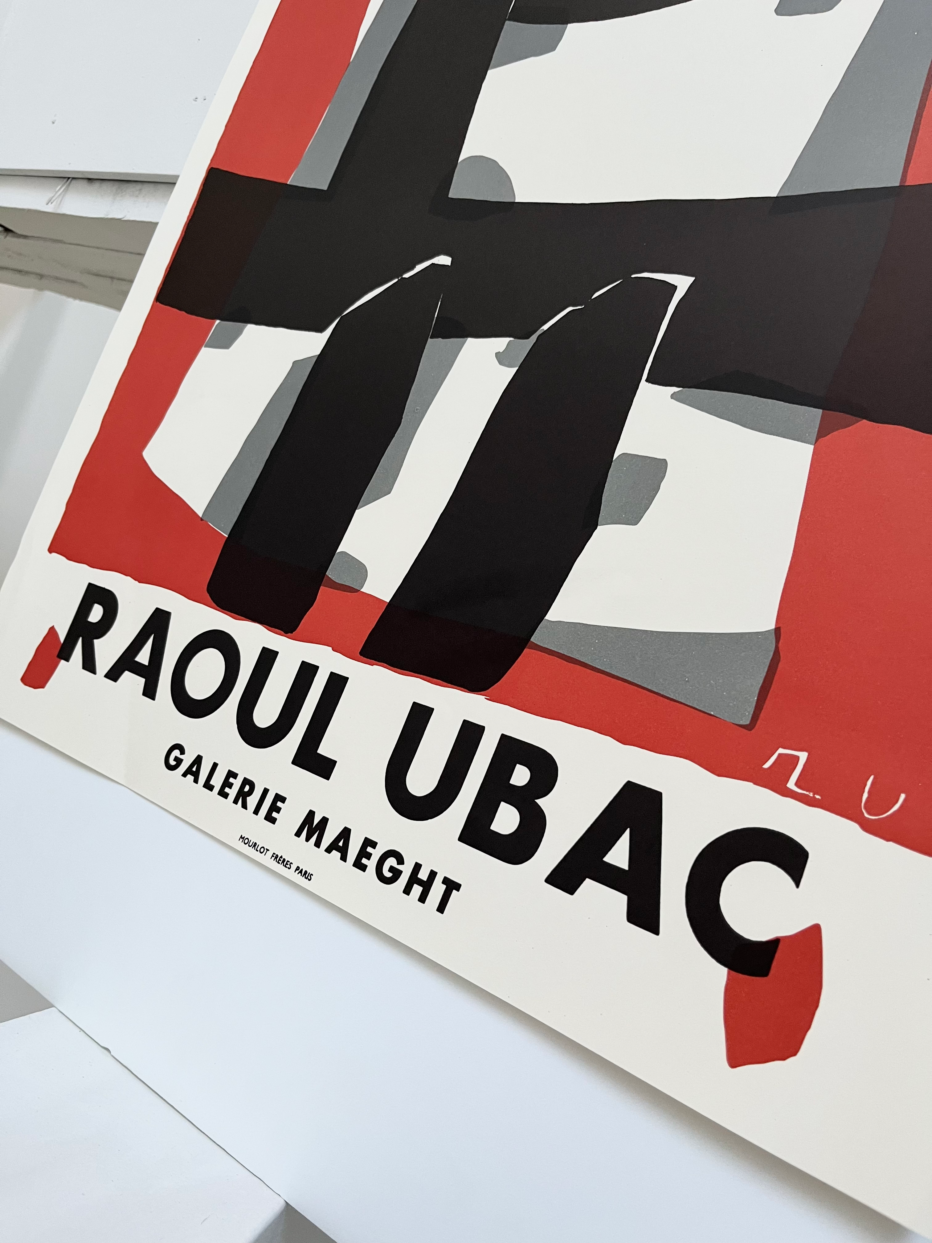 1990s Raoul Ubac French Art Exhibition Print