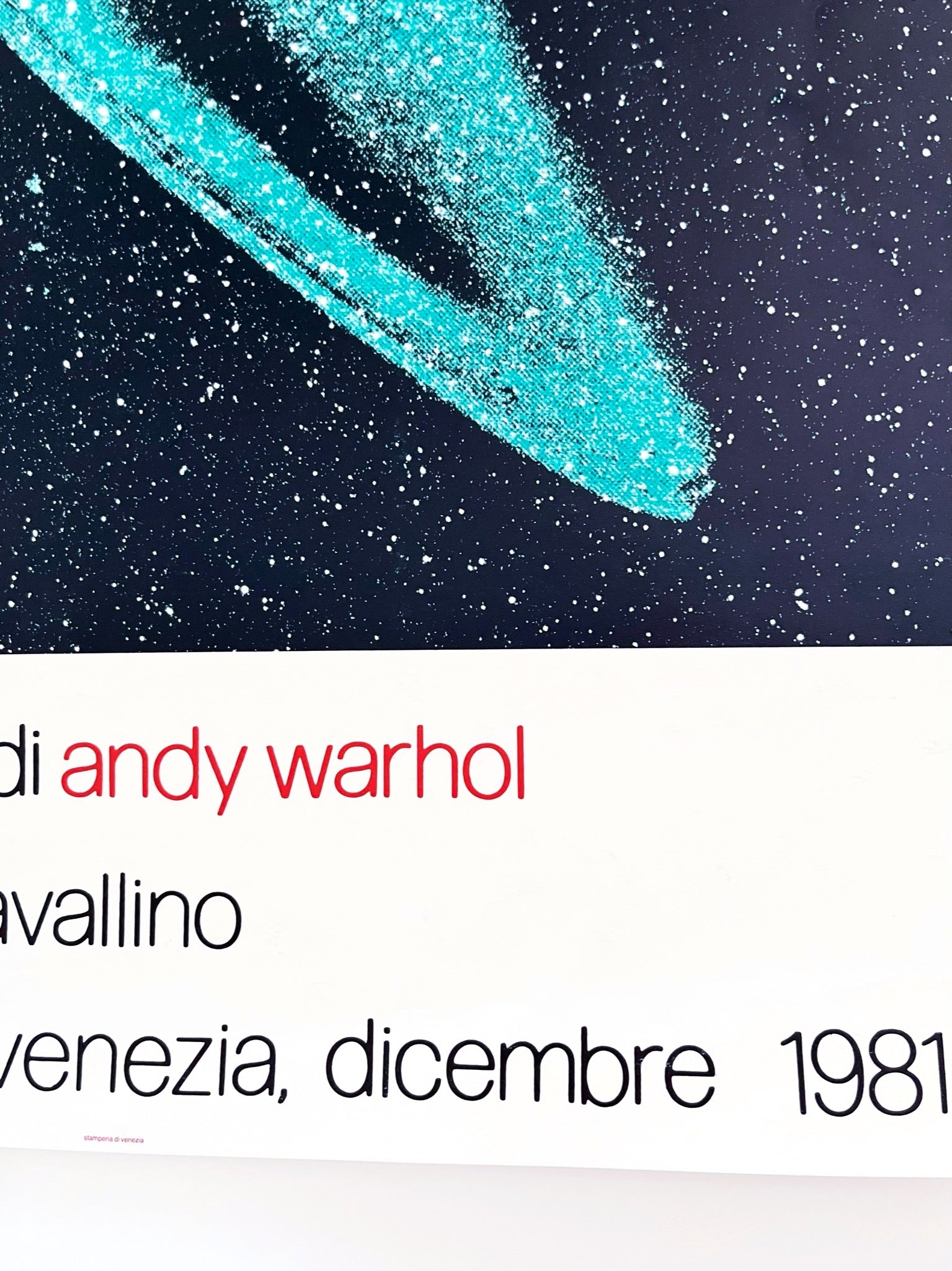 1981 Andy Warhol Italian Art Exhibition Print