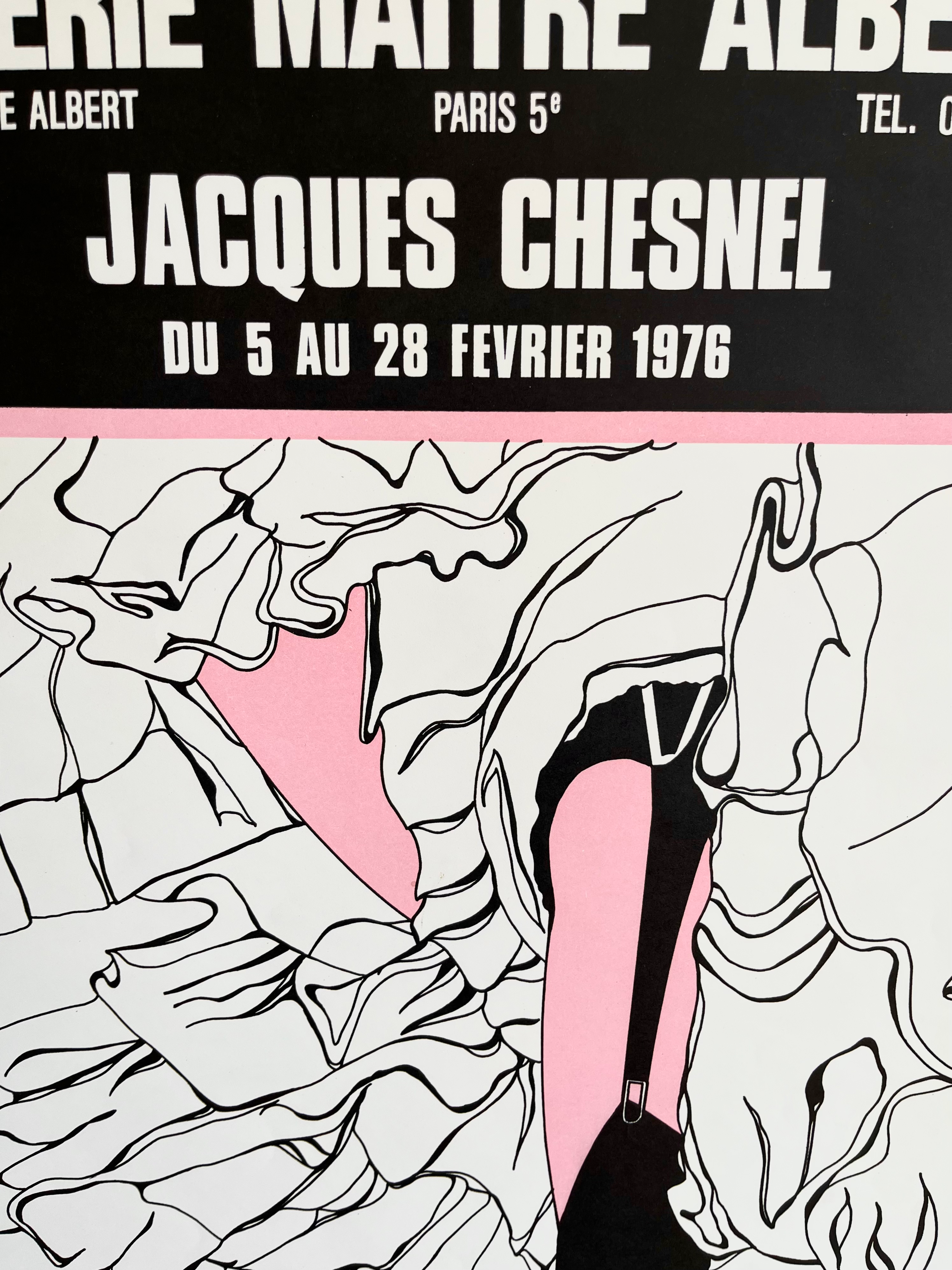 1976 Jacques Chesnel French Art Exhibition Lithograph
