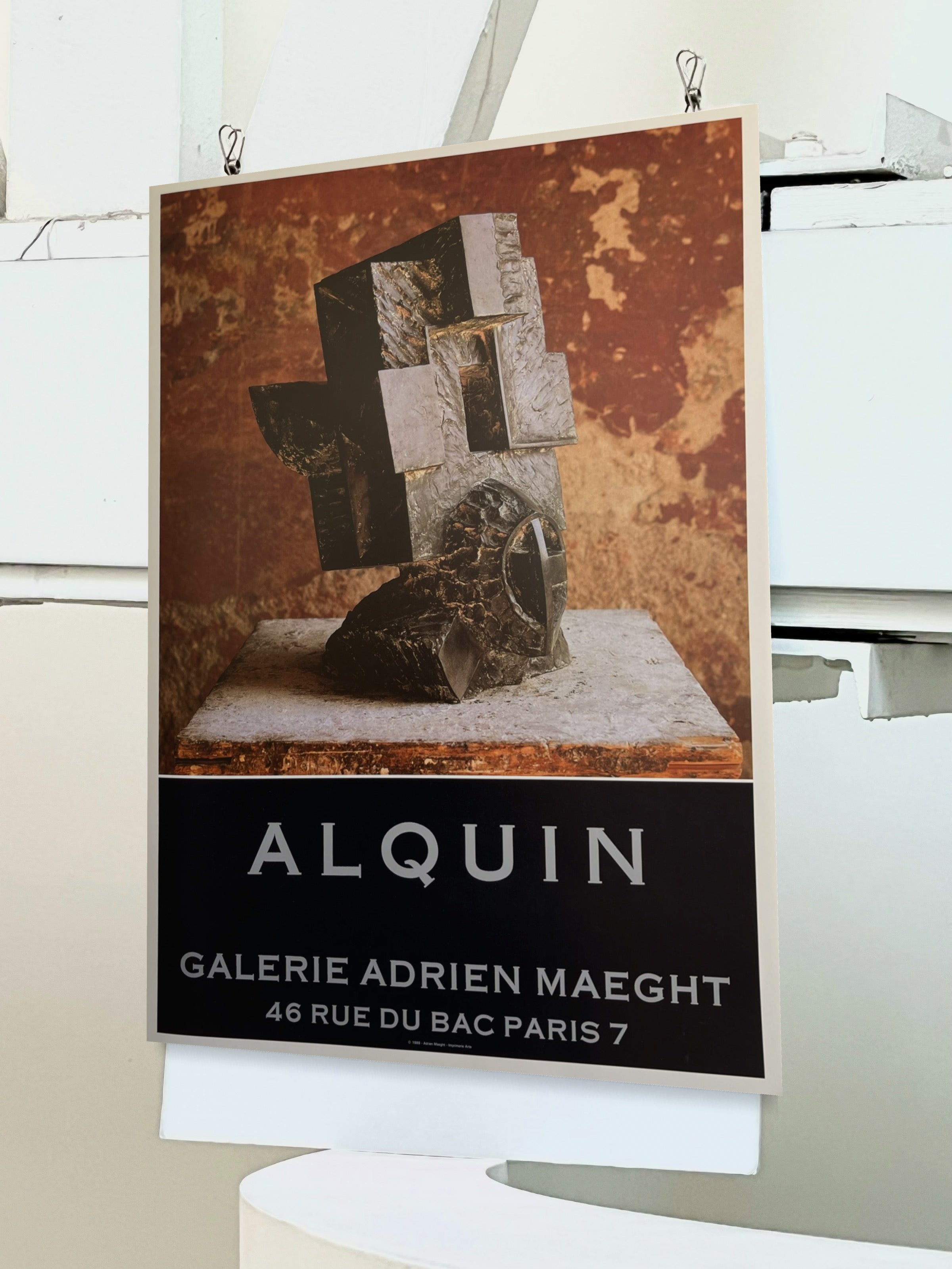1988 Nicolas Alquin French Art Exhibition Poster | FORM Vintage
